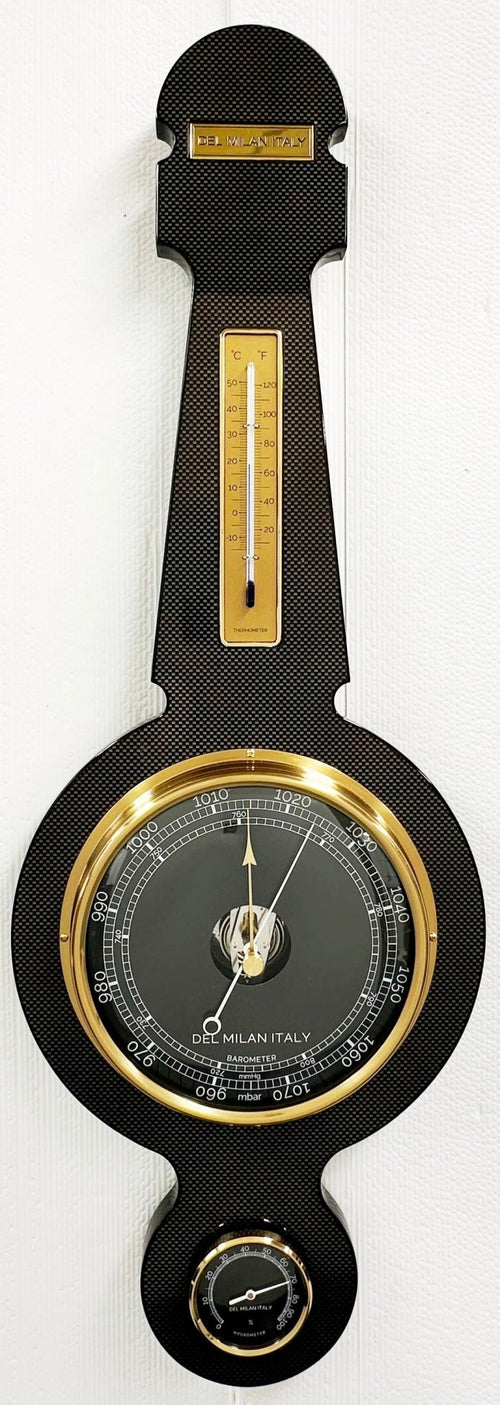 Del Milan Italy Wall Weather Station Barometer, Thermometer & Hygrometer | Adelaide Clocks