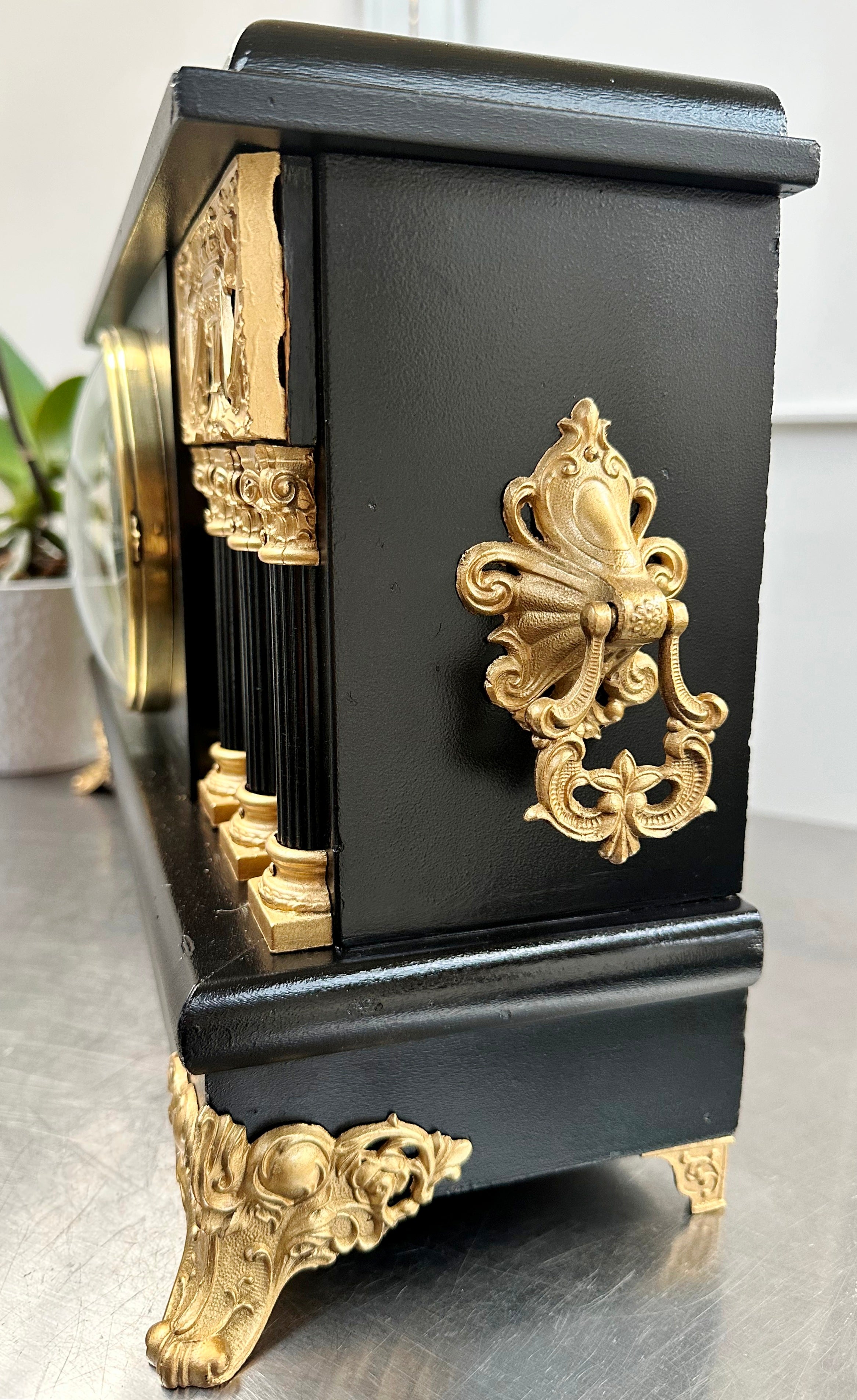 Antique Session Hammer on Bell and Coil Strike Mantel Clock | Adelaide Clocks