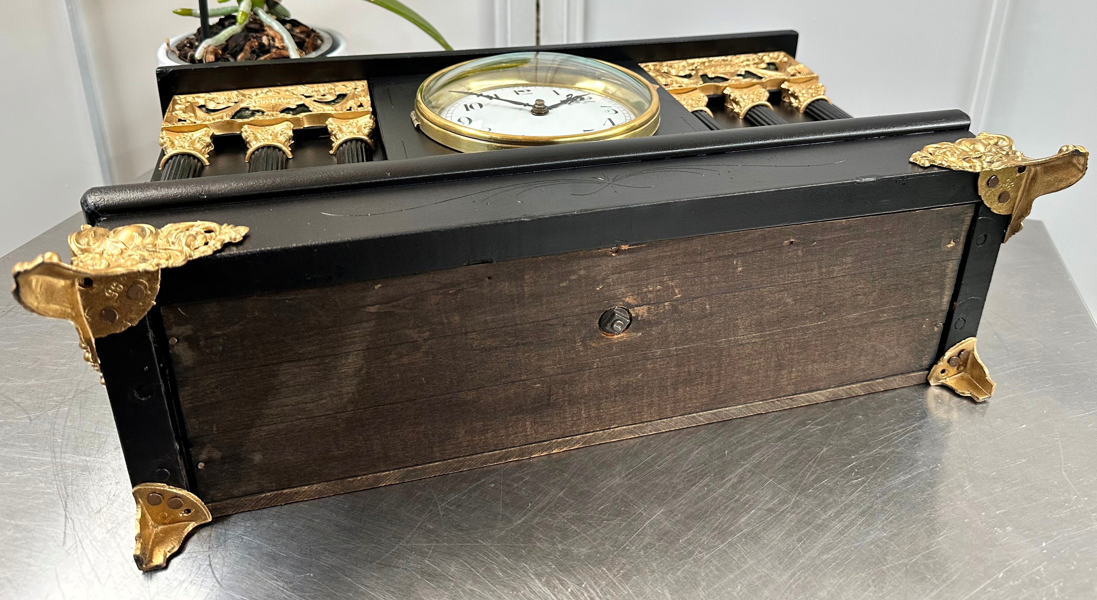 Antique Session Hammer on Bell and Coil Strike Mantel Clock | Adelaide Clocks