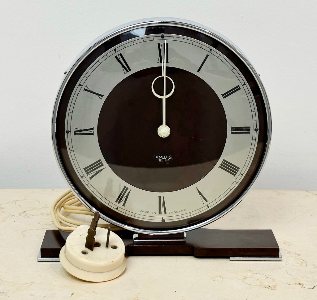 Vintage Smiths Sectric Electric Bakelite Mantel Clock | eXibit collection