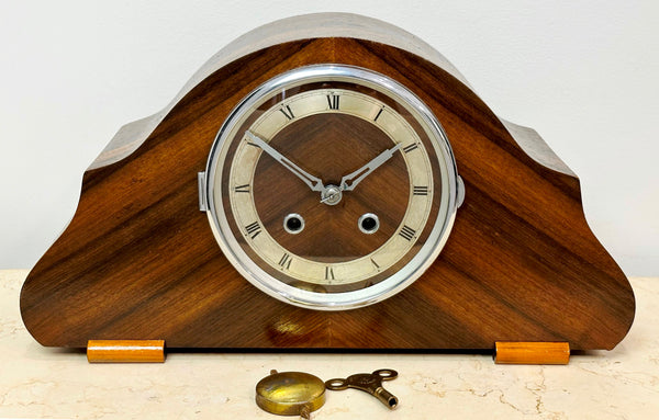 Vintage Hammer on Coil Chime Mantel Clock | Adelaide Clocks