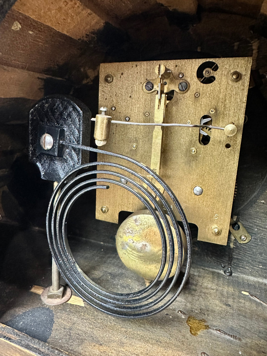 Vintage Hammer on Coil Chime Mantel Clock | Adelaide Clocks