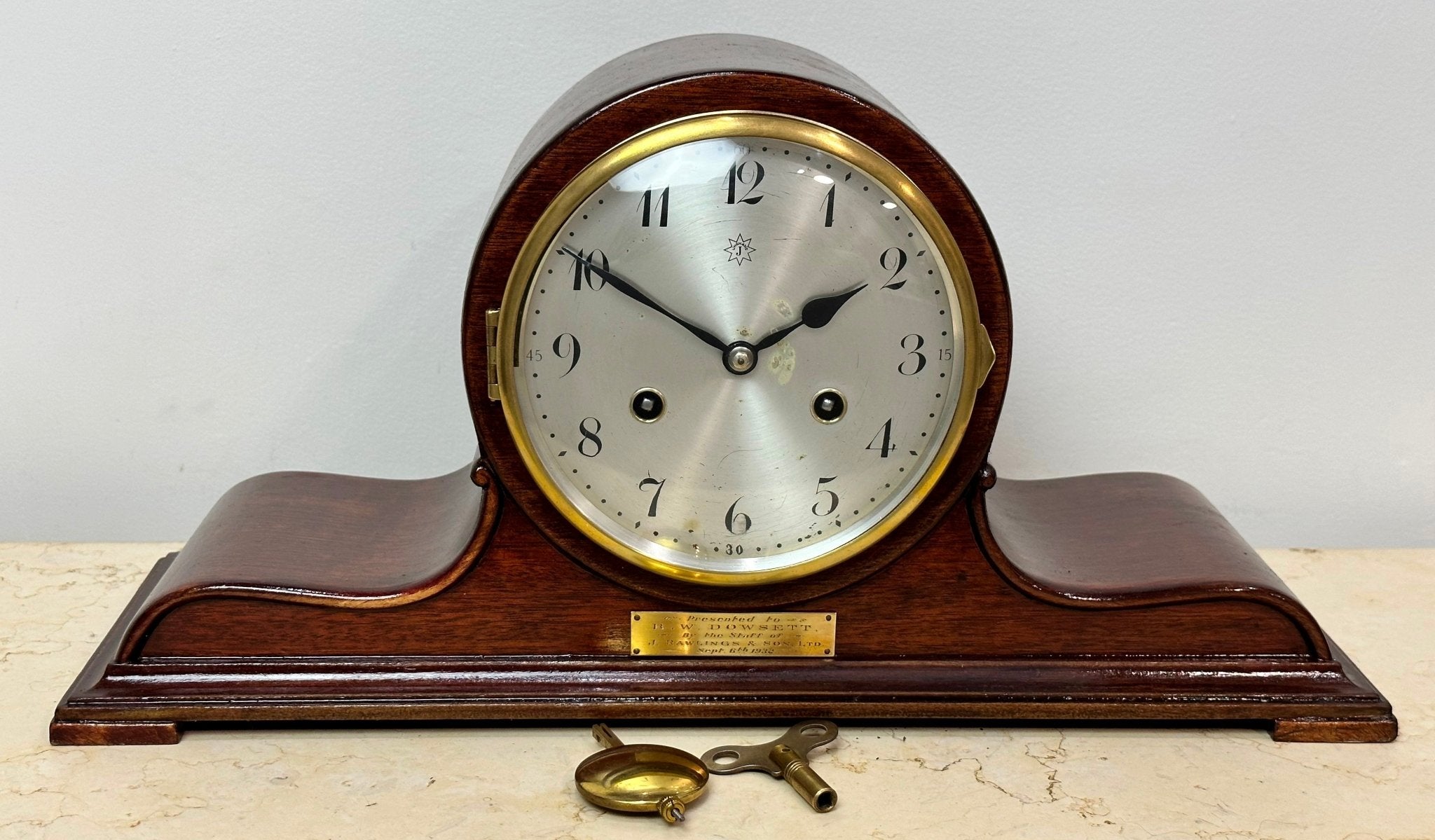 Only Clocks Vintage Art Deco Junghans Hammer on Coil Chime Mantel Clock | Adelaide ...