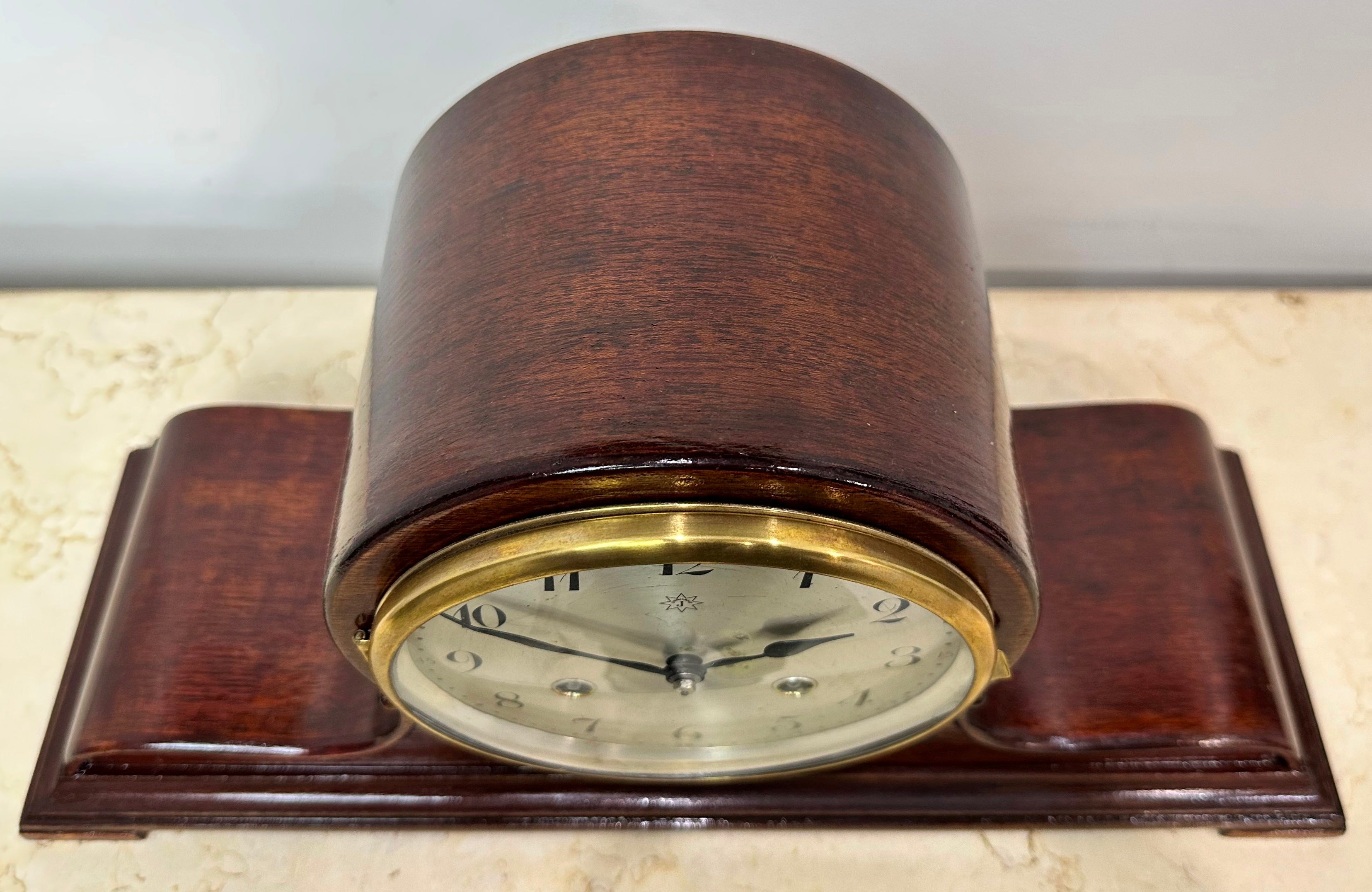 Vintage Art Deco Junghans Hammer on Coil Chime Mantel Clock | Adelaide Clocks