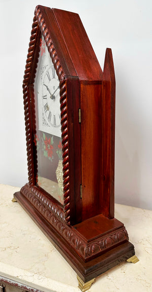 Antique Steeple Waterbury Hammer on Coil Chime Mantel Clock | Adelaide Clocks