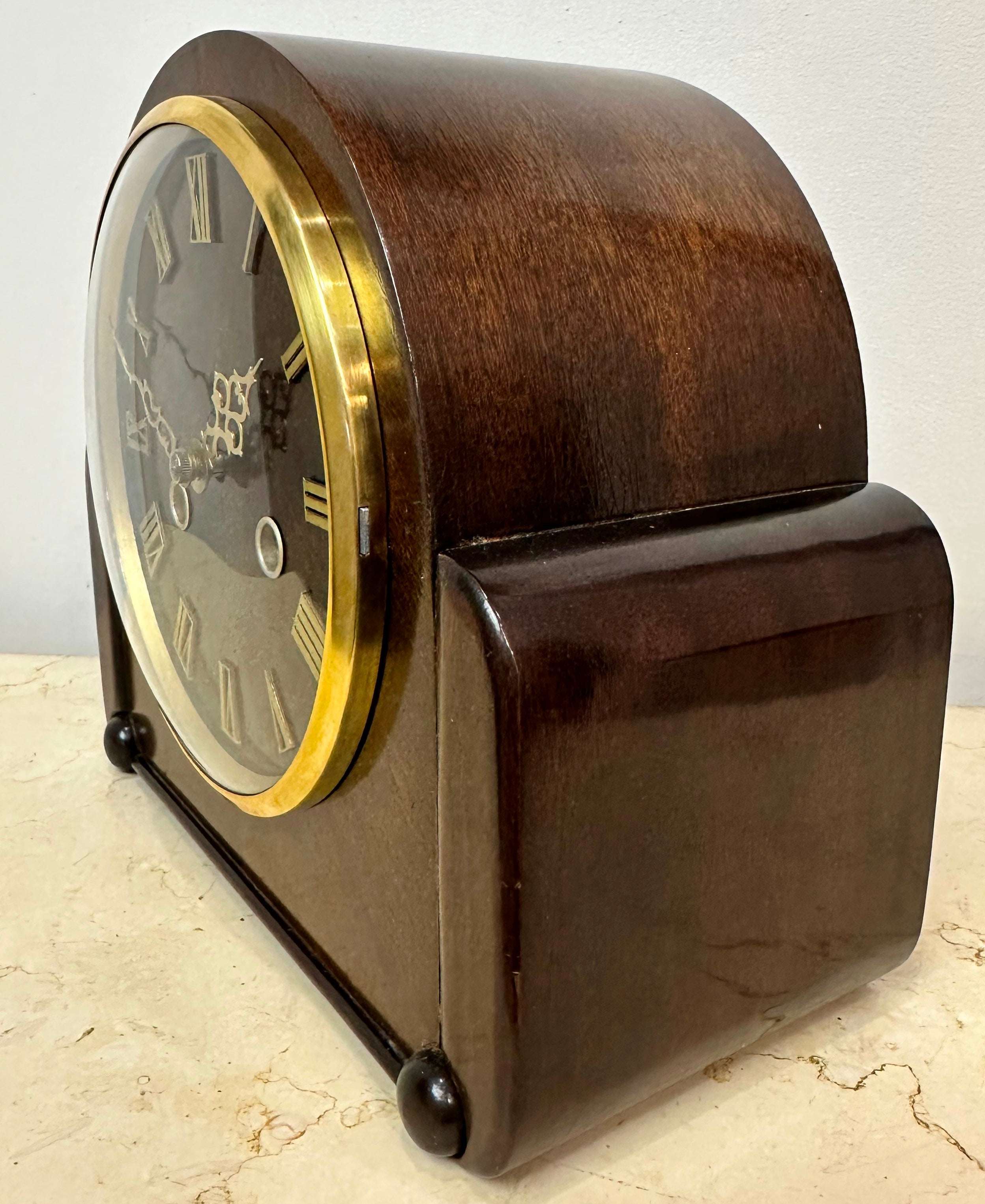 Vintage Smiths Enfield Hammer Chime Mantel Clock | Adelaide Clocks