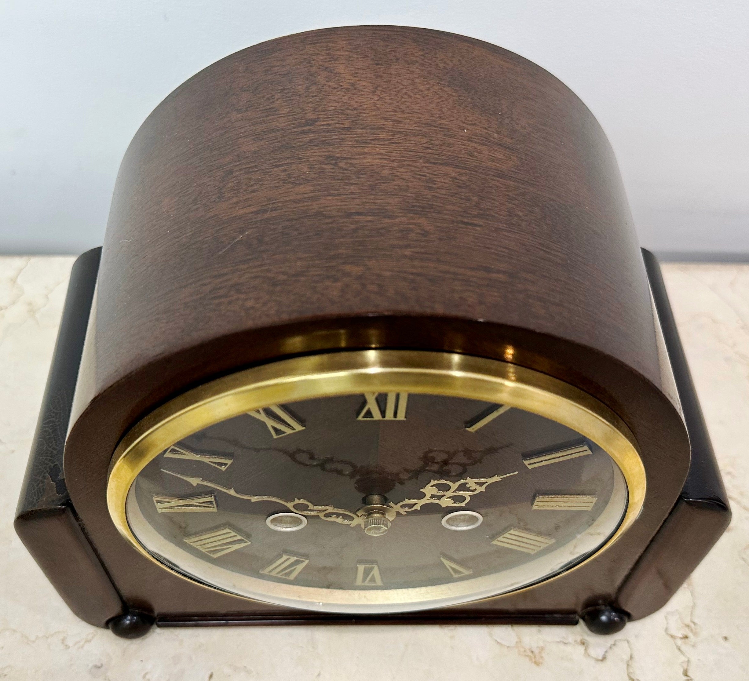 Vintage Smiths Enfield Hammer Chime Mantel Clock | Adelaide Clocks