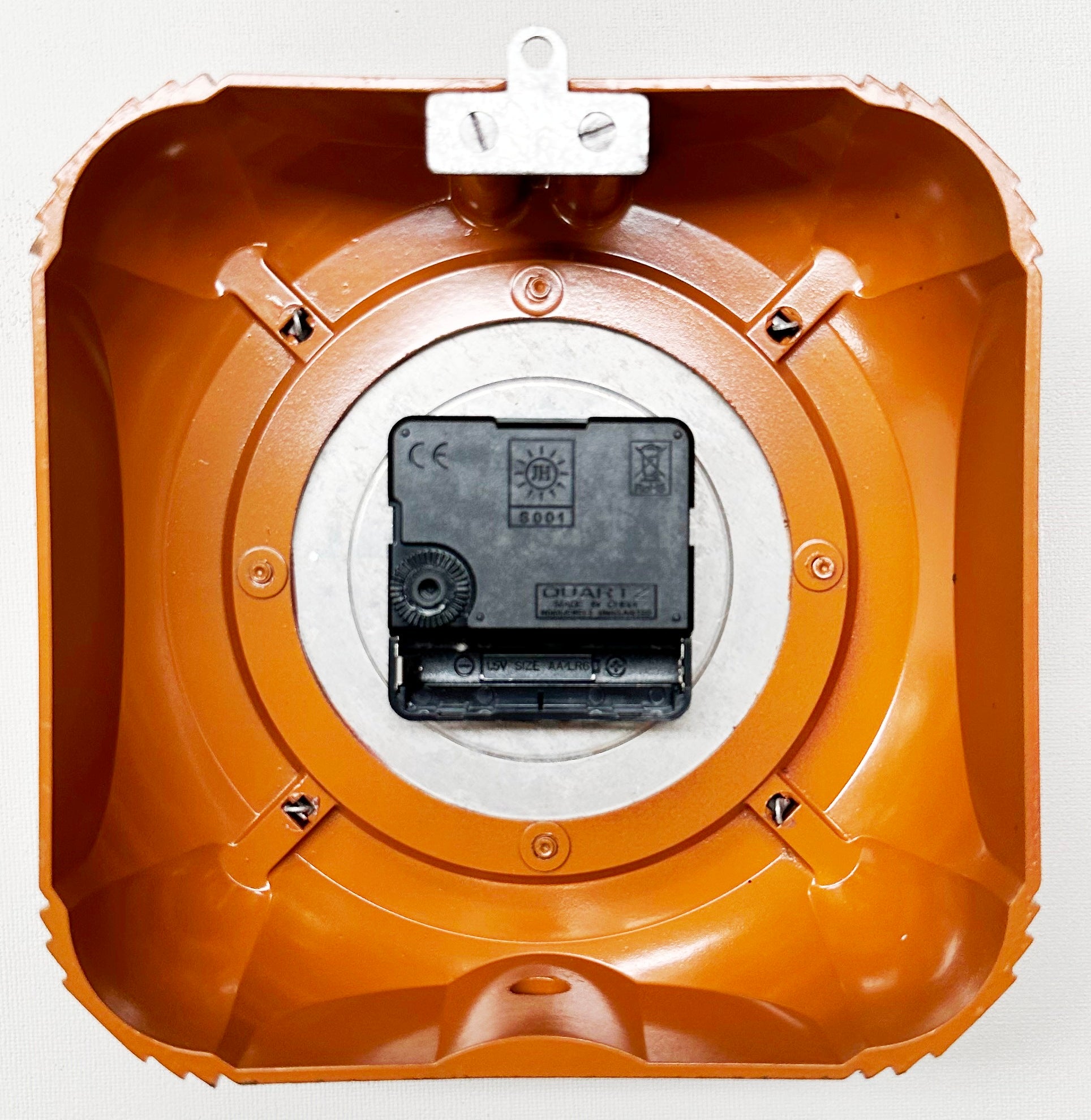 Vintage Orange Bakelite Smiths Sectric Kitchen Wall Clock | Adelaide Clocks