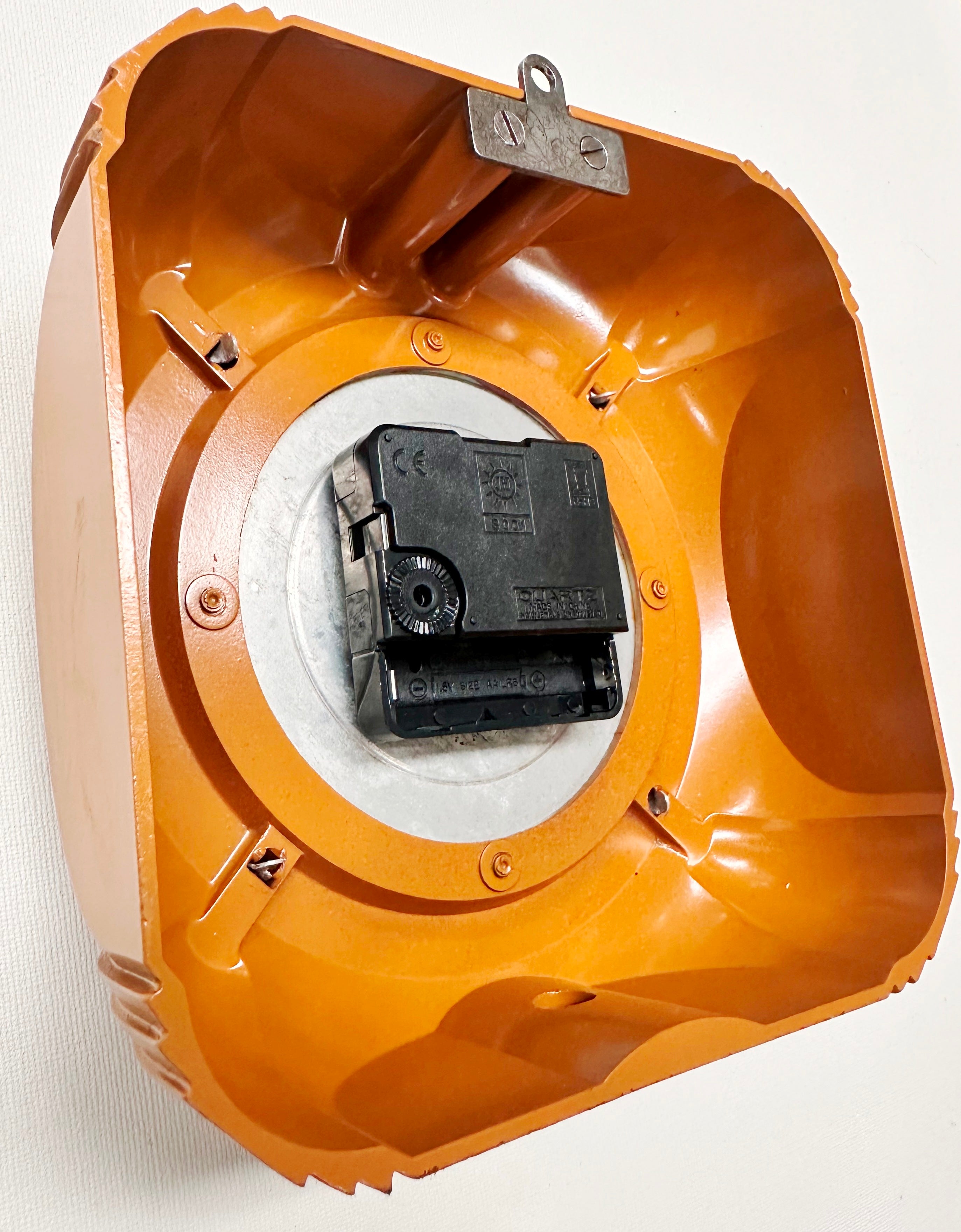 Vintage Orange Bakelite Smiths Sectric Kitchen Wall Clock | Adelaide Clocks