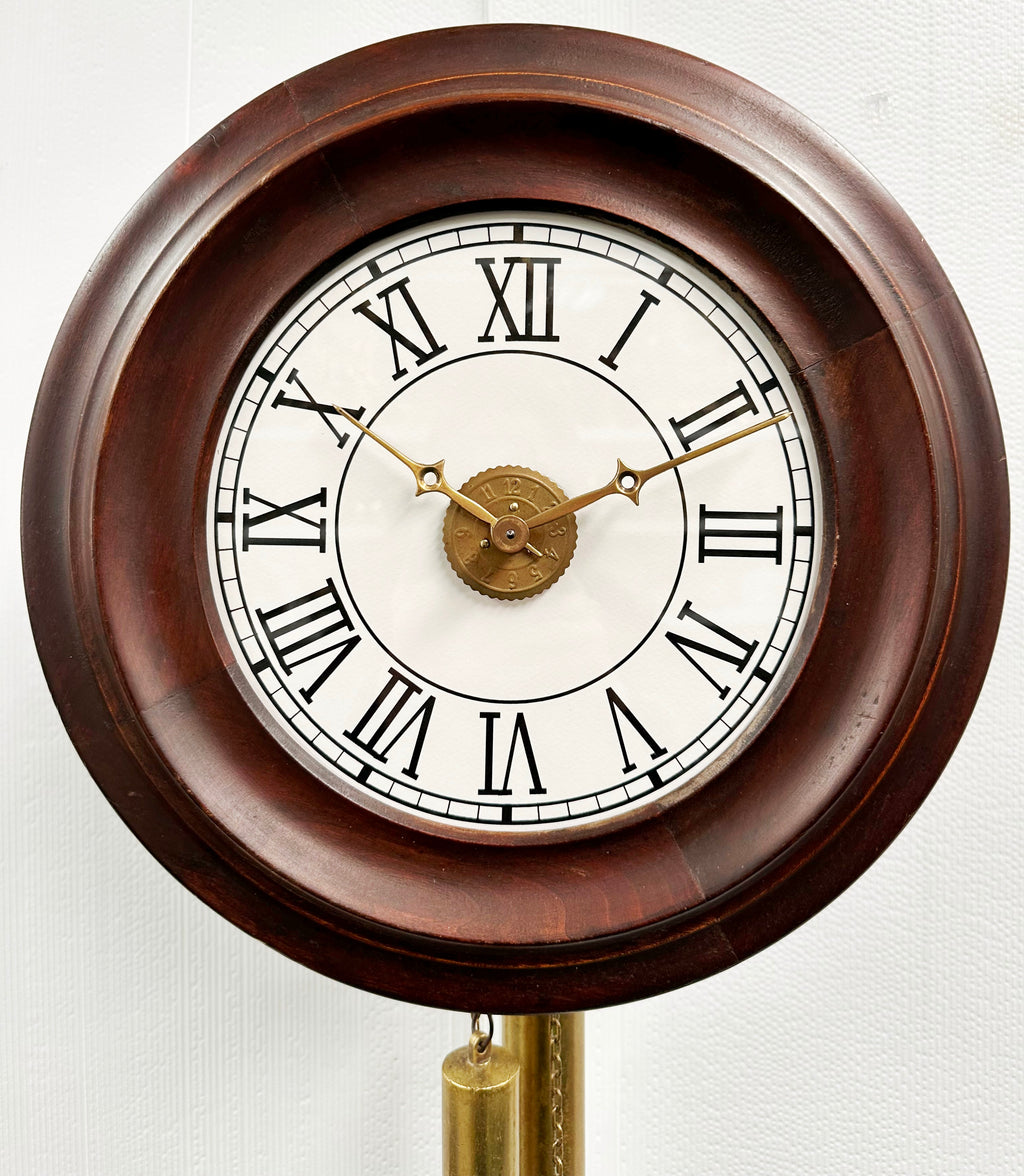 Antique Top Bell Alarm Strike Pendulum Wall Clock | Adelaide Clocks