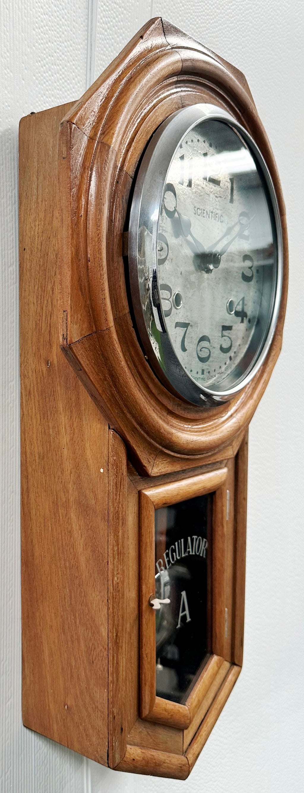 Antique Scientific Hammer Strike Wall Clock | Adelaide Clock