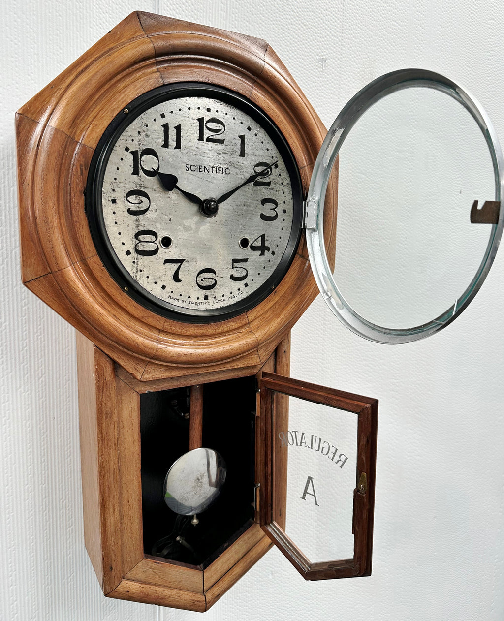 Antique Scientific Hammer Strike Wall Clock | Adelaide Clock