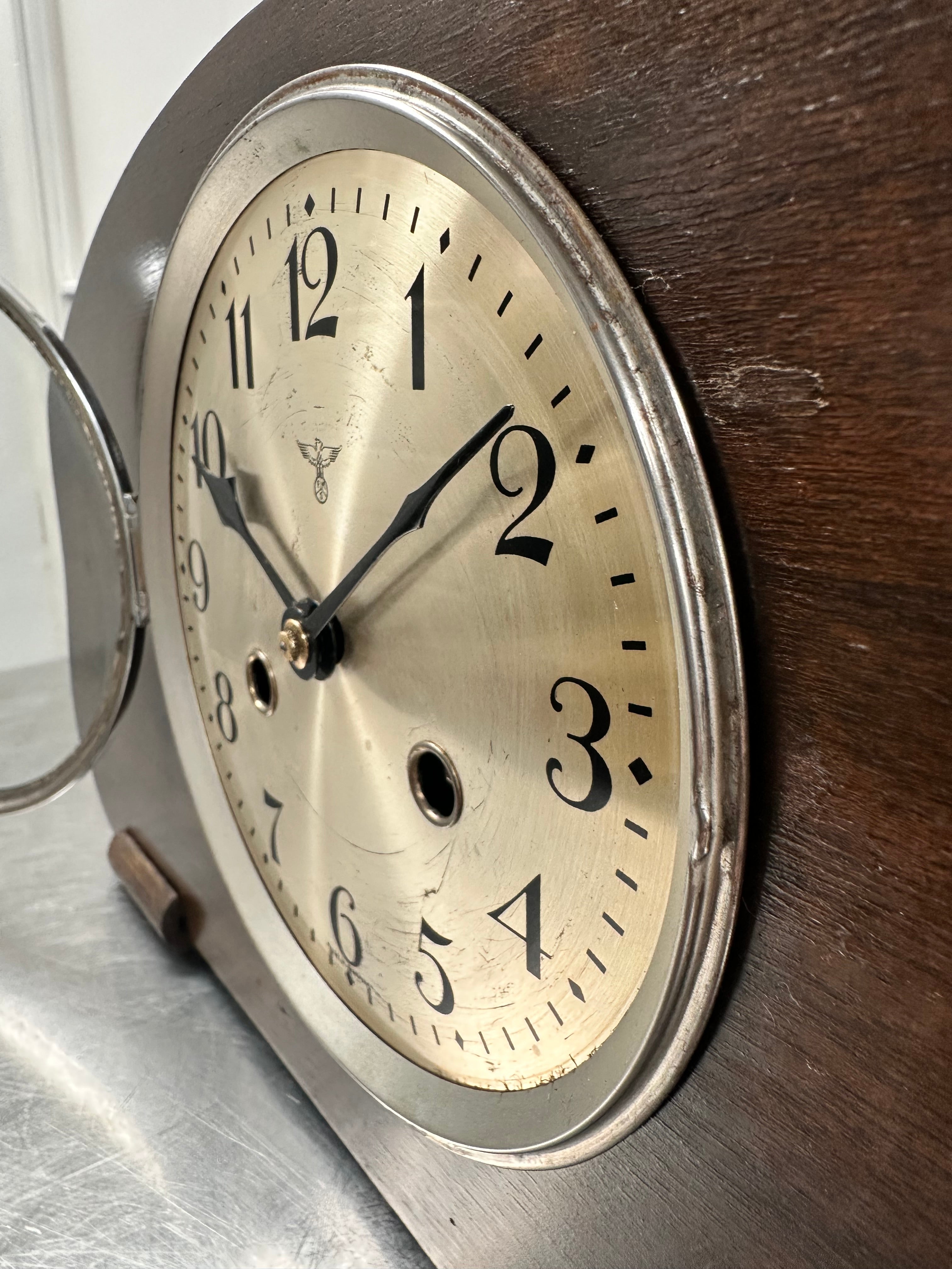 Vintage FMS Hammer on Coil Strike Pendulum Mantel Clock | Adelaide Clocks