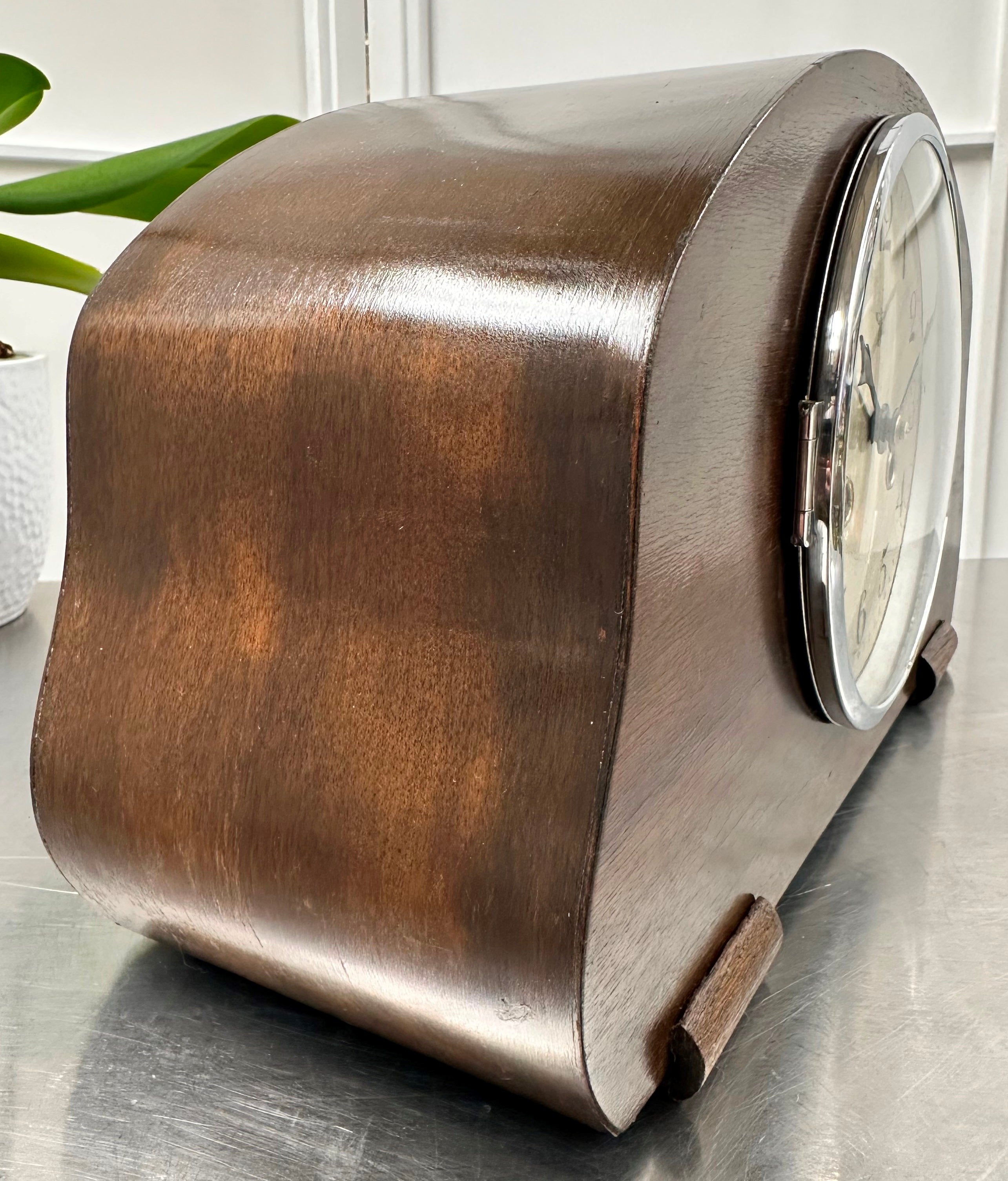 Vintage FMS Hammer on Coil Strike Pendulum Mantel Clock | Adelaide Clocks