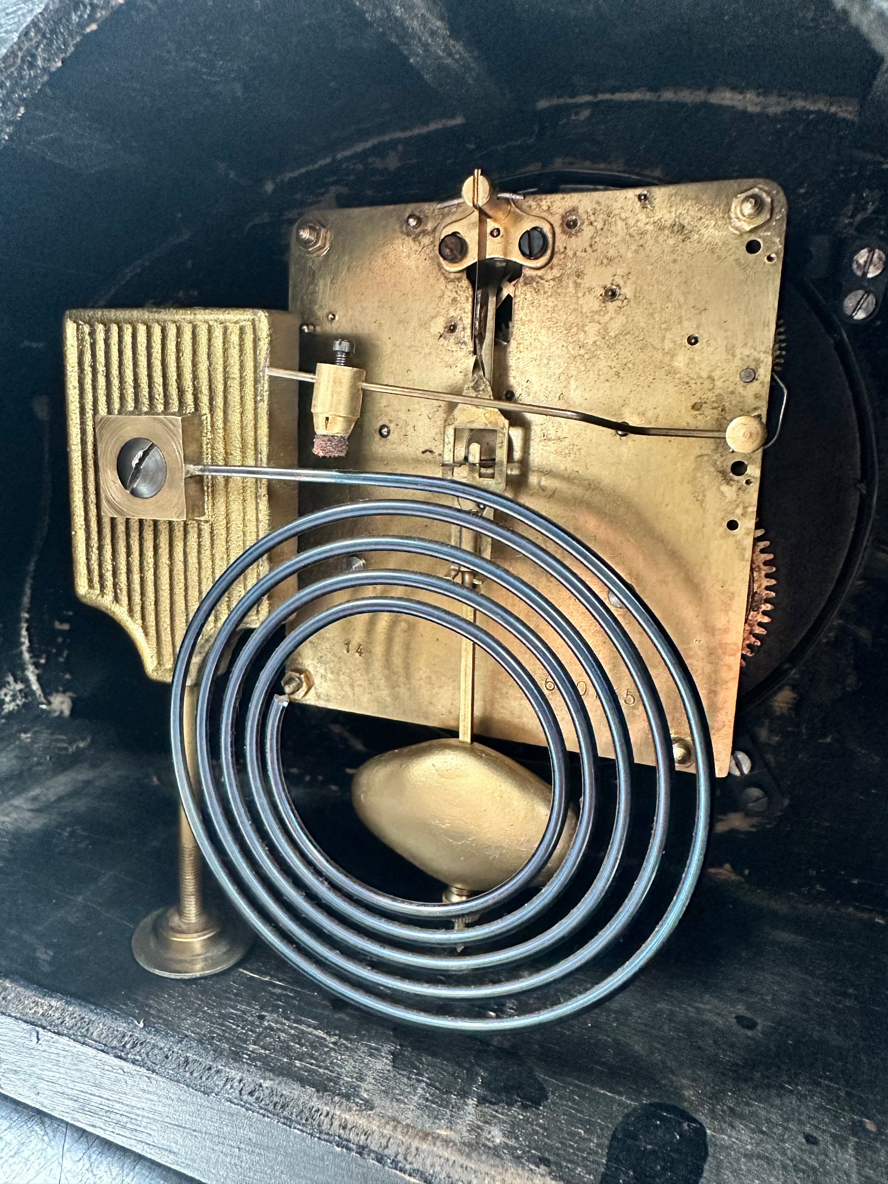 Vintage FMS Hammer on Coil Strike Pendulum Mantel Clock | Adelaide Clocks