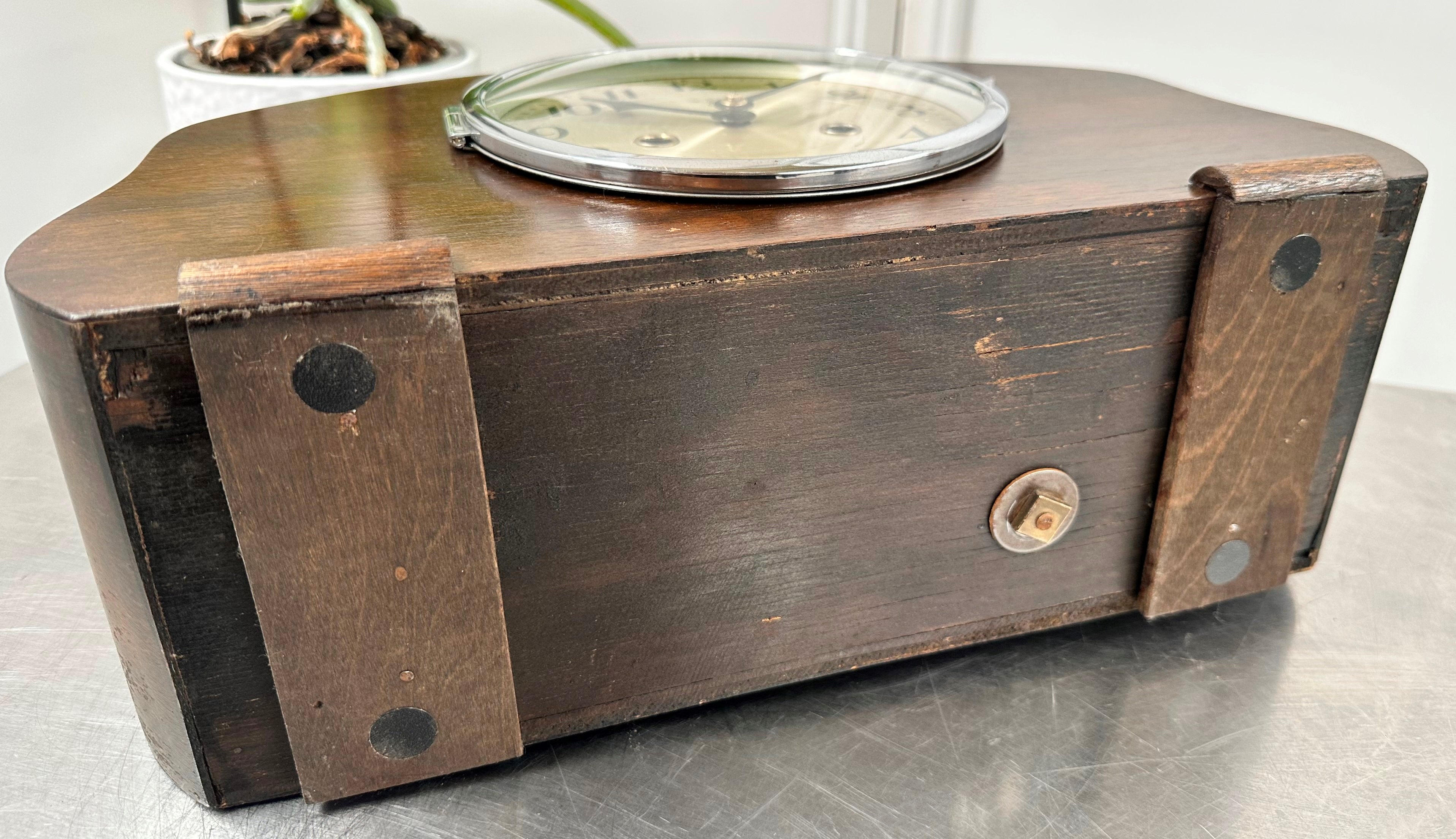 Vintage FMS Hammer on Coil Strike Pendulum Mantel Clock | Adelaide Clocks