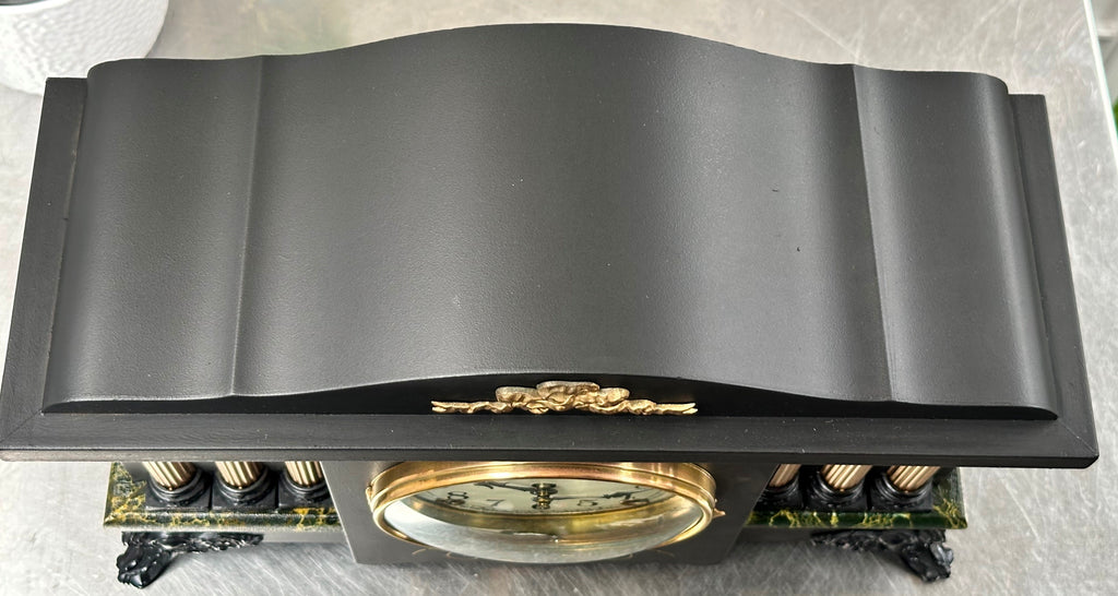 Antique Session Hammer on Bell and Coil Strike Mantel Clock | Adelaide Clocks