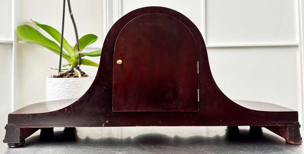 Vintage German Westminster Chime Napoleon Mahogany Mantel Clock | Adelaide Clocks