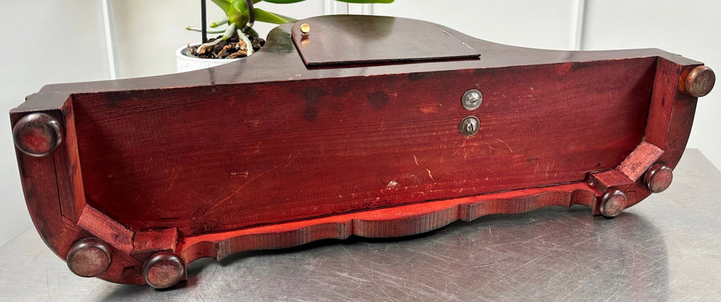 Vintage German Westminster Chime Napoleon Mahogany Mantel Clock | Adelaide Clocks