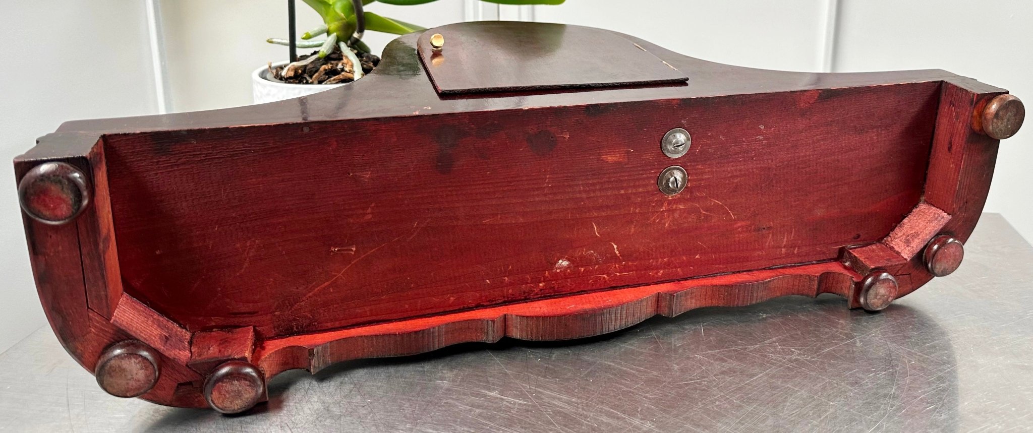 Vintage German Westminster Chime Napoleon Mahogany Mantel Clock | Adelaide Clocks