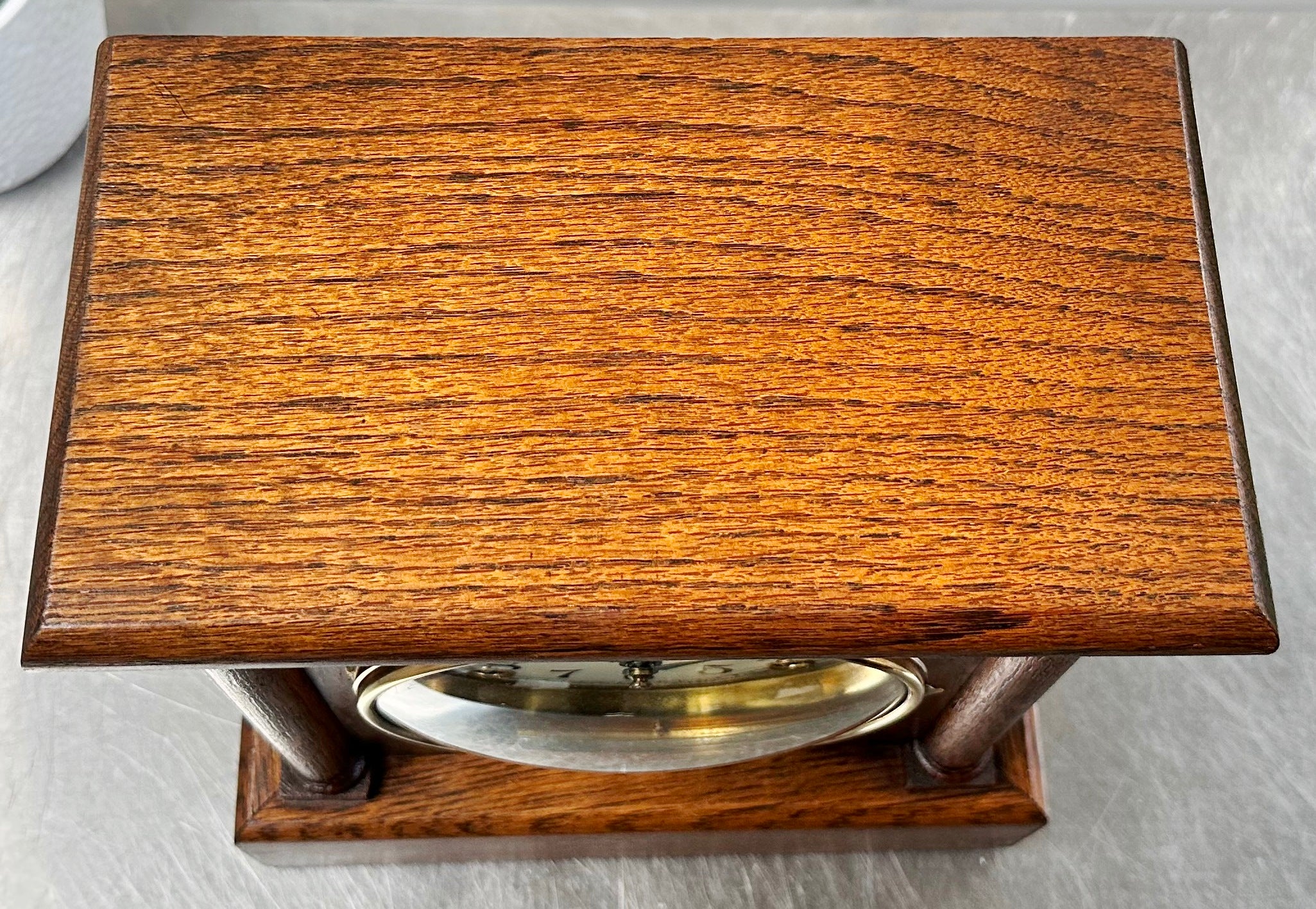 Vintage Oak Sessions Hammer Strike Mantel Clock | Adelaide Clocks