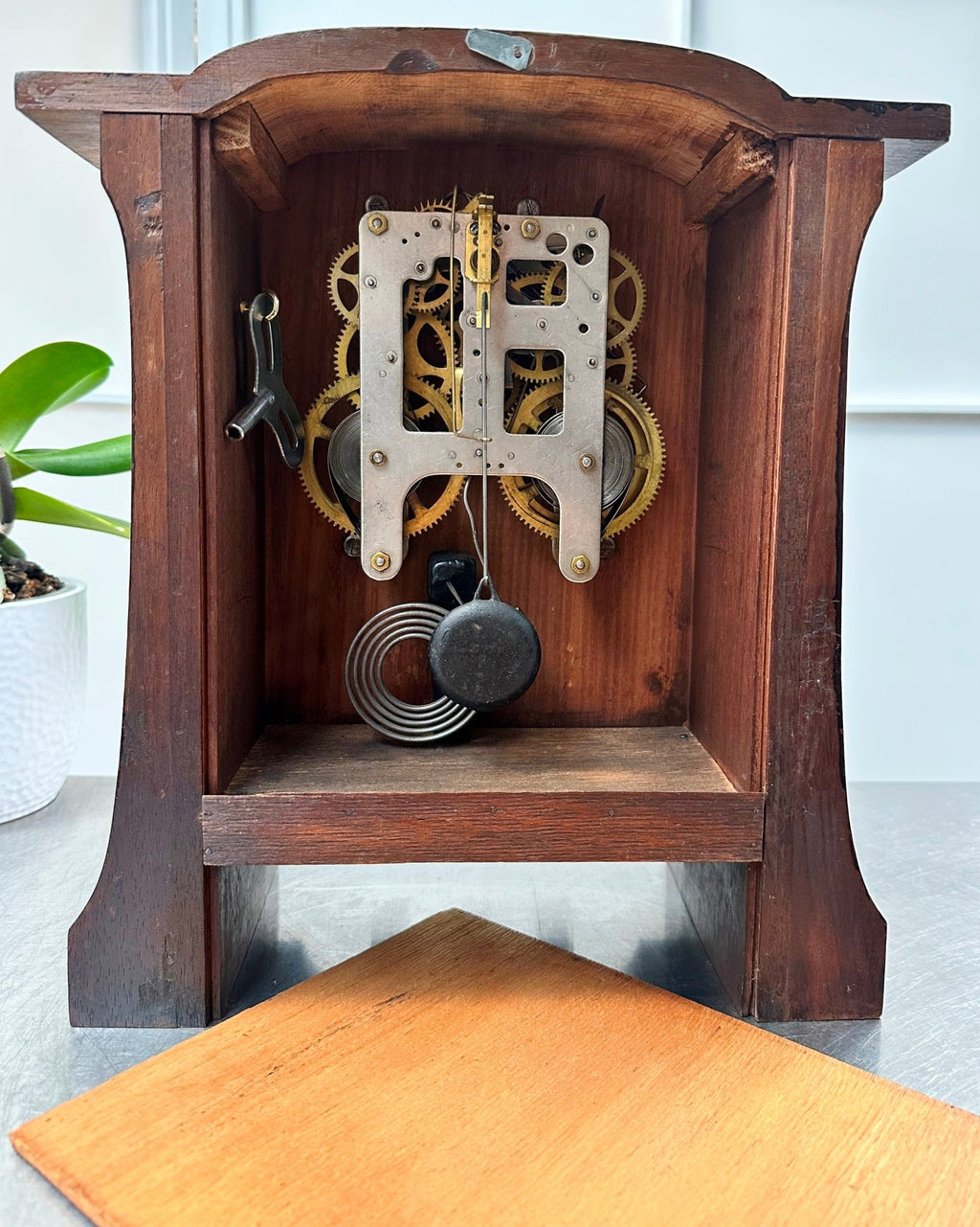 Antique GILBERT U.S.A Hammer on Coil Strike Mantel Clock | Adelaide Clocks
