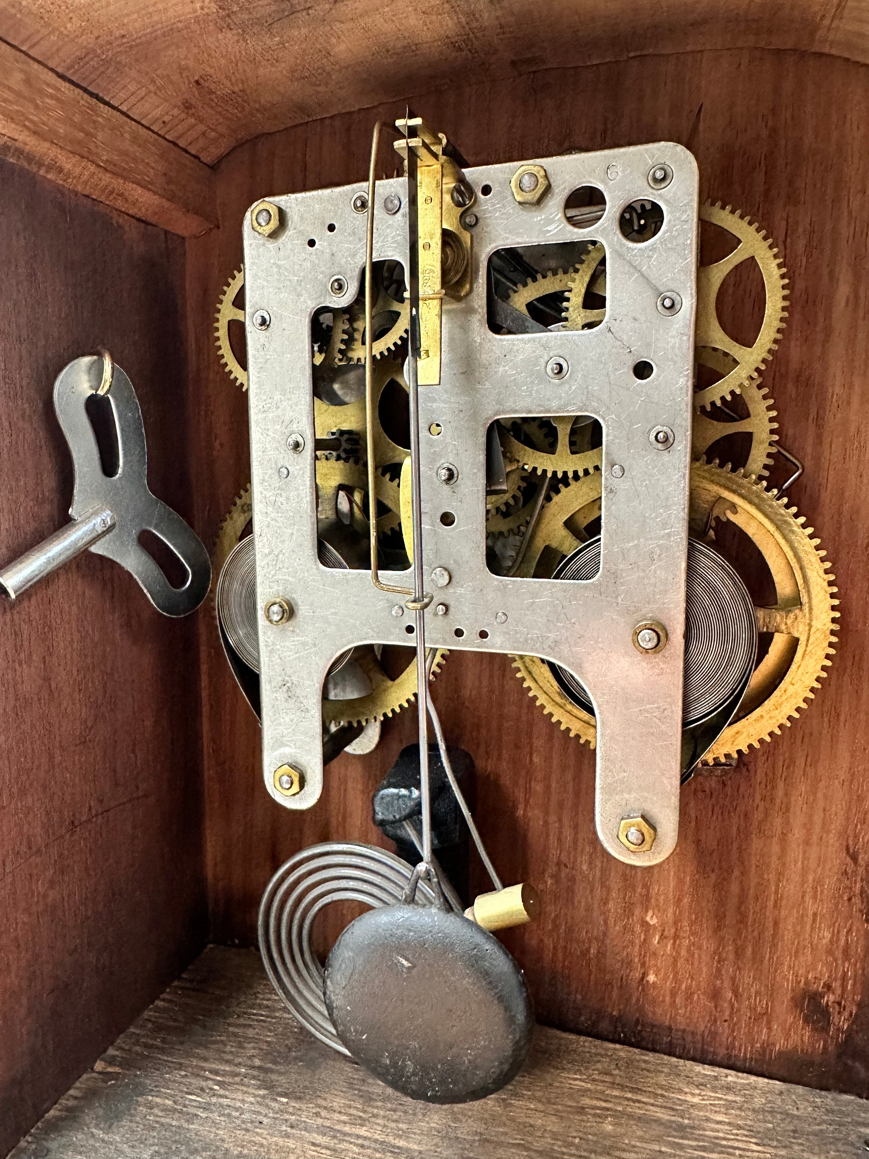 Antique GILBERT U.S.A Hammer on Coil Strike Mantel Clock | Adelaide Clocks