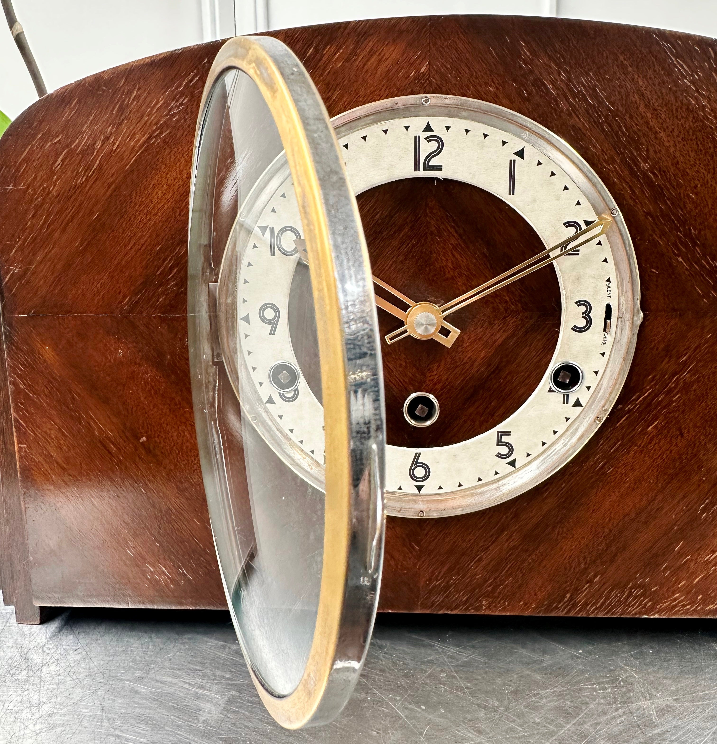 Vintage Art Deco Westminster Chime Mantel Clock | Adelaide Clocks