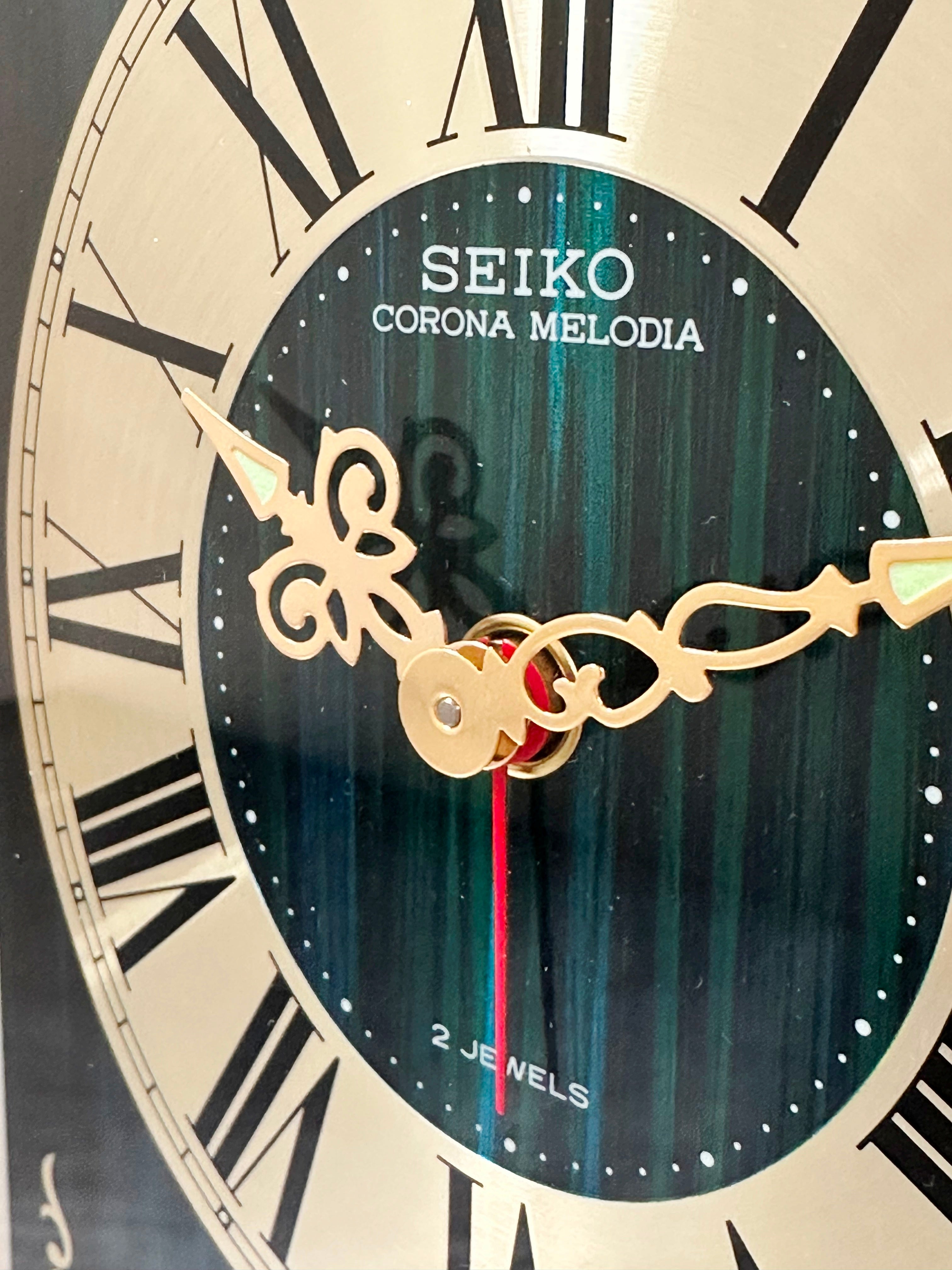 インテリア時計 SEIKO  CORONA MELODIA SEIKO corona Melodia 手巻き 時計 レトロ オルゴール - メルカリ