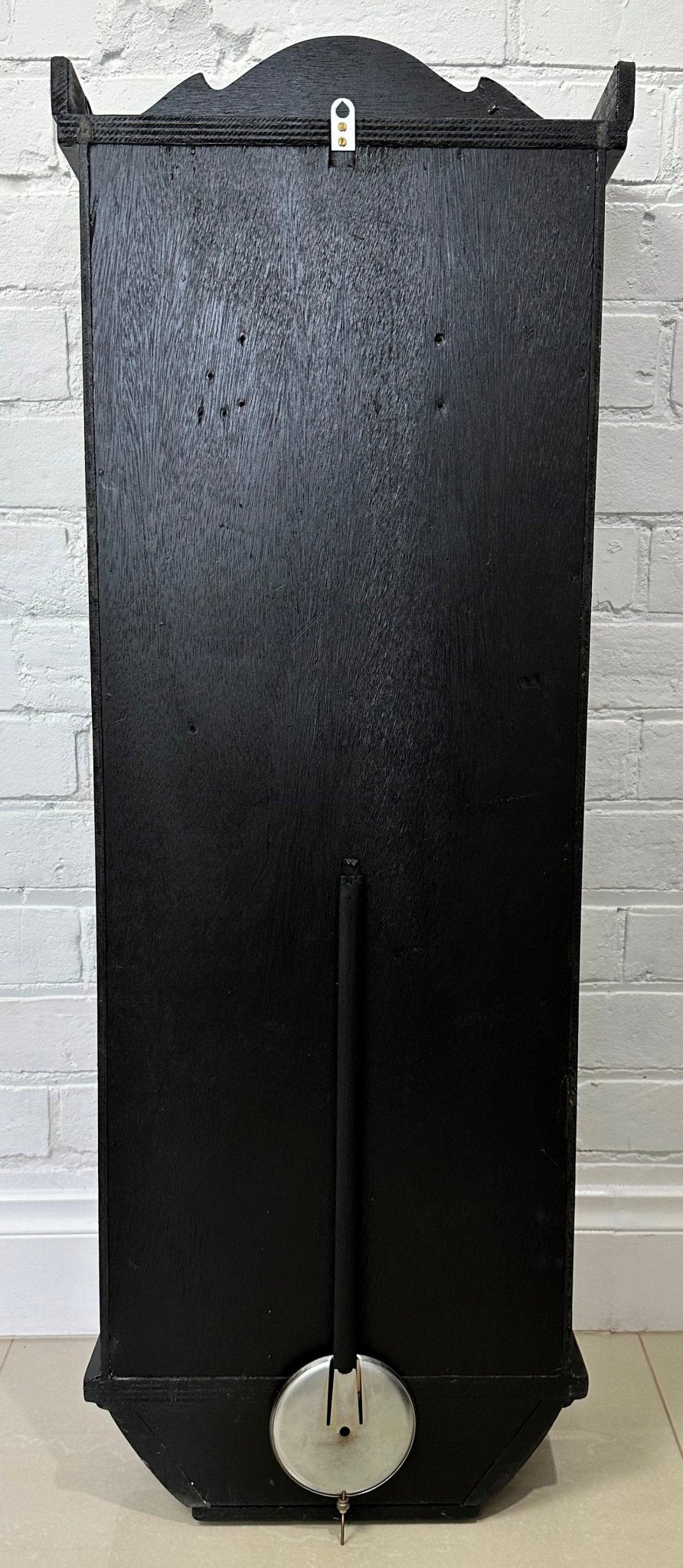 Vintage Frontier Quartz Black Pendulum Wall Clock | Adelaide Clocks