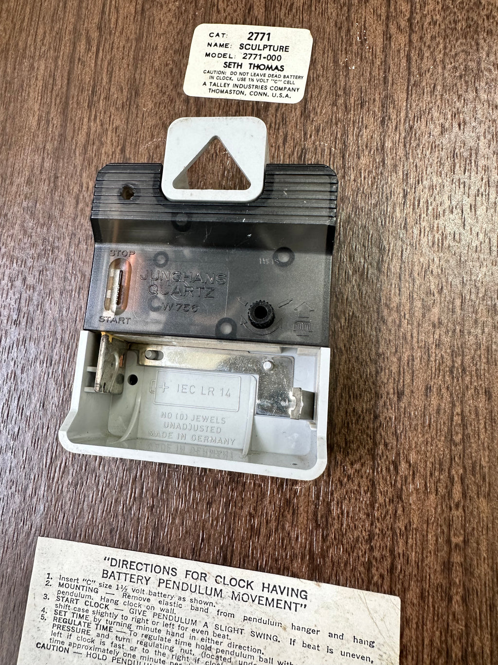 Original Vintage Seth Thomas Battery Wall Clock | Adelaide