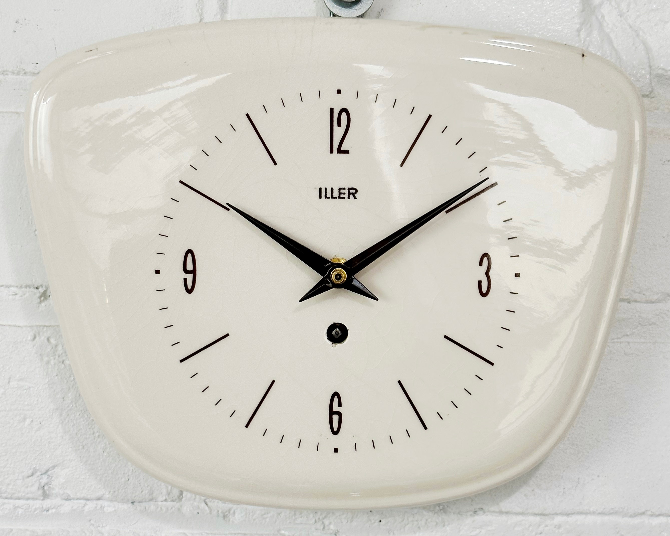 Vintage ILLER Ceramic Kitchen Wall Clock | eXibit collection