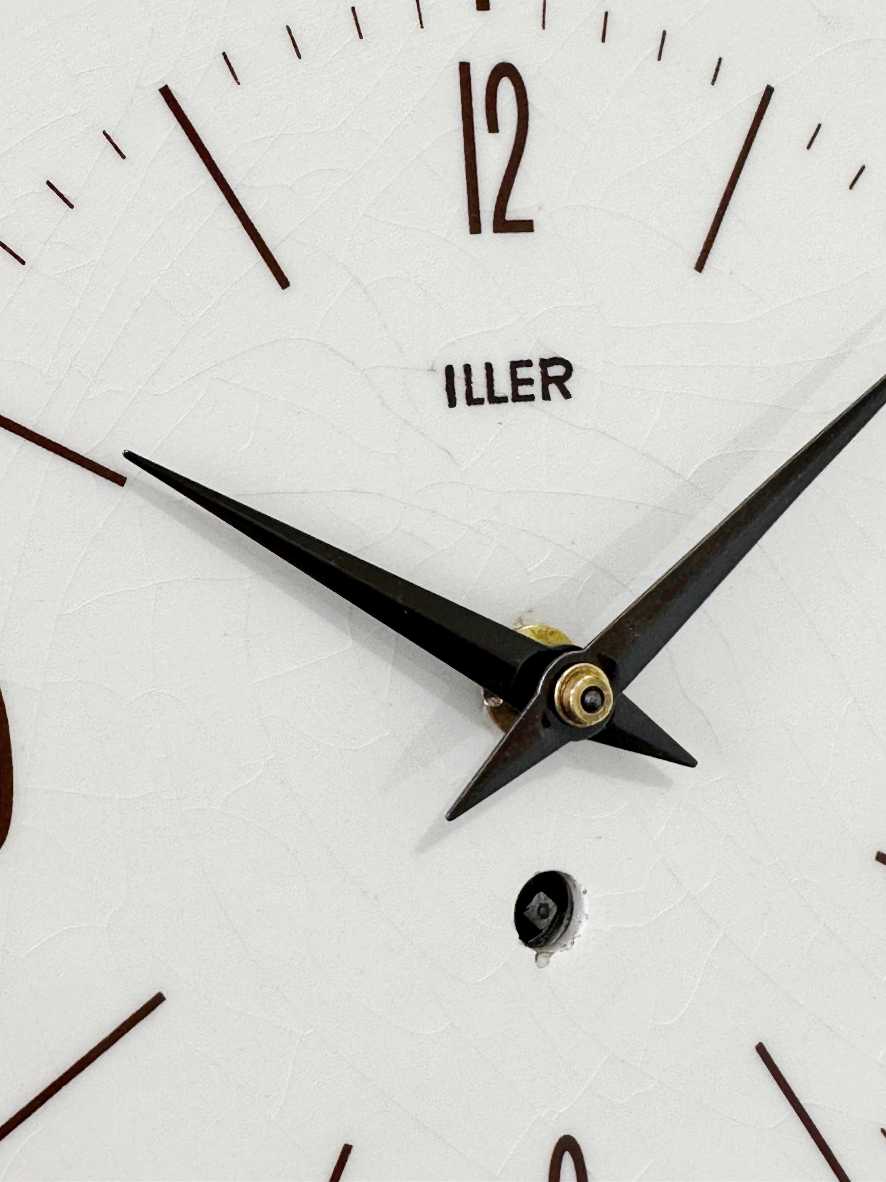 Vintage ILLER Ceramic Kitchen Wall Clock | eXibit collection