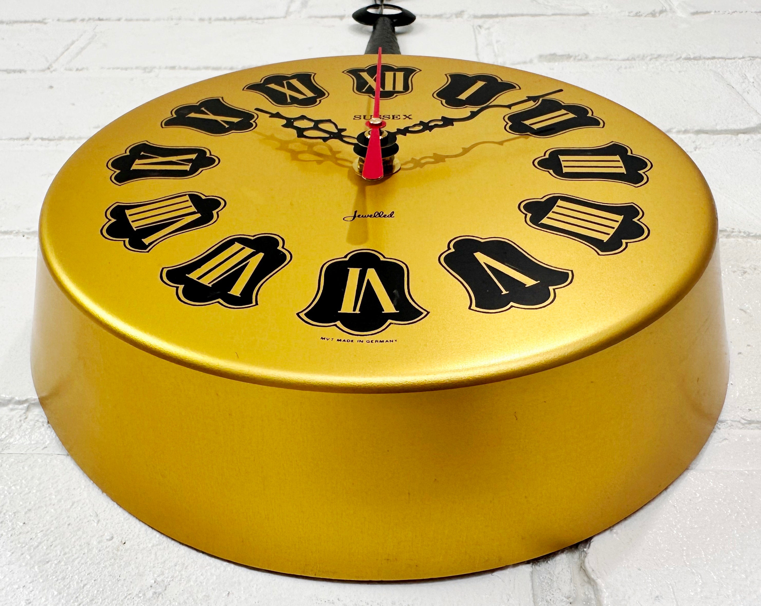 Vintage Kitchen Frying Pan Battery Wall Clock | Adelaide Clocks