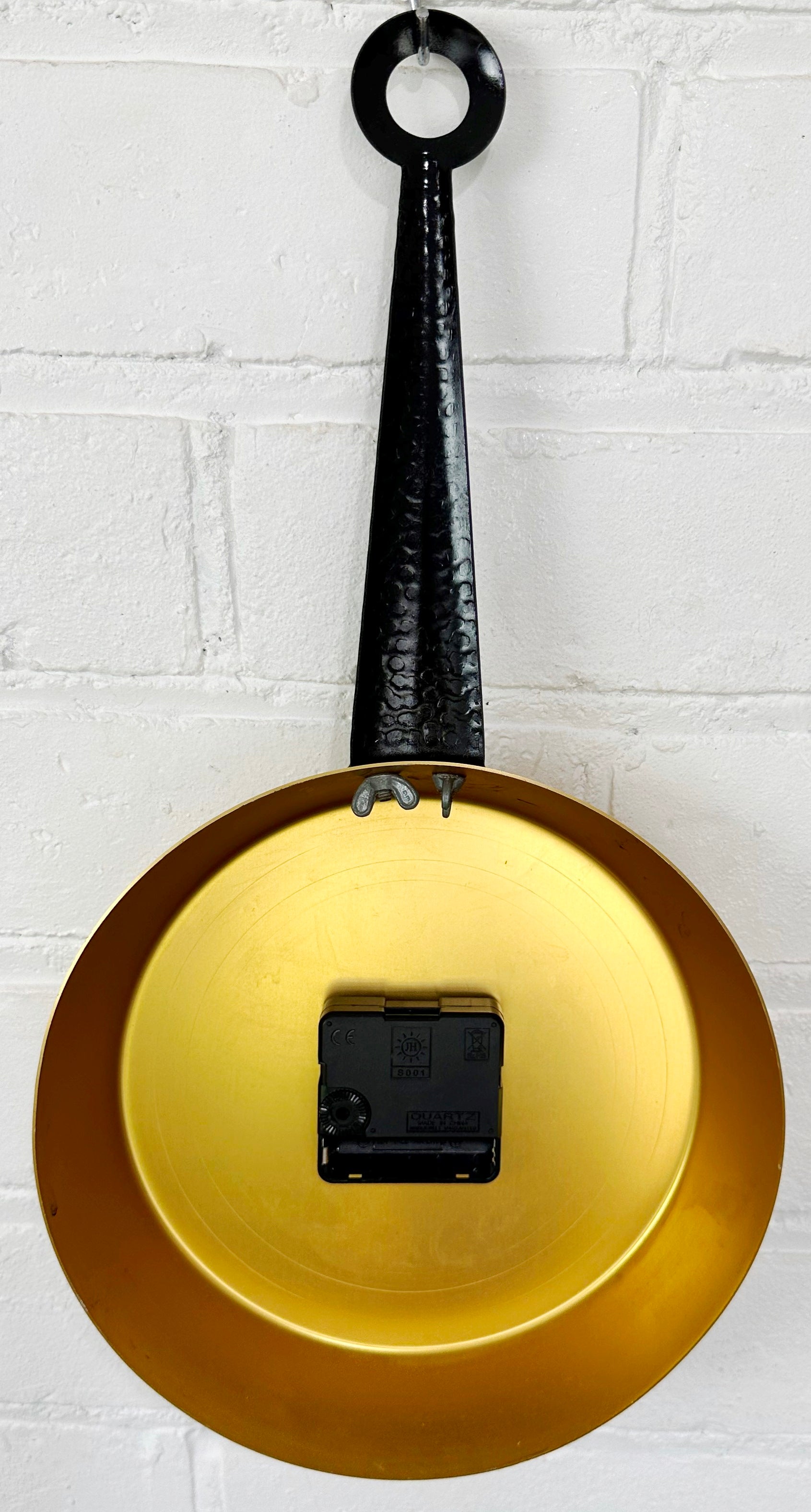 Vintage Kitchen Frying Pan Battery Wall Clock | Adelaide Clocks