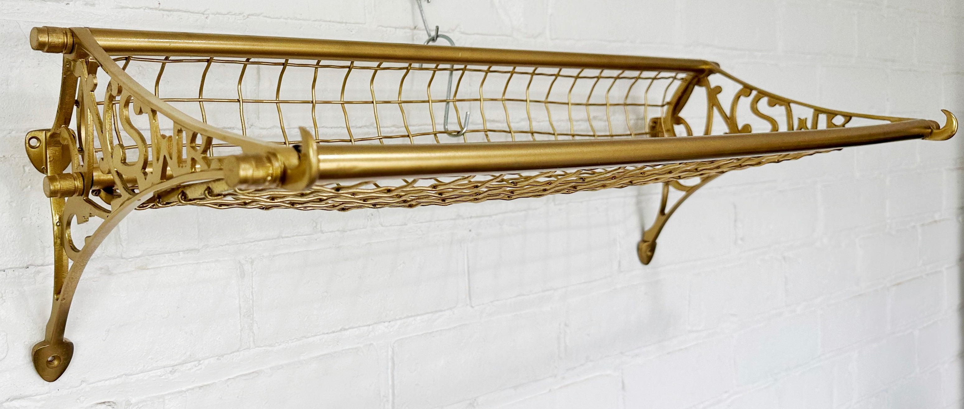 Vintage NSWR Railway Train Luggage Rack | Adelaide Clock