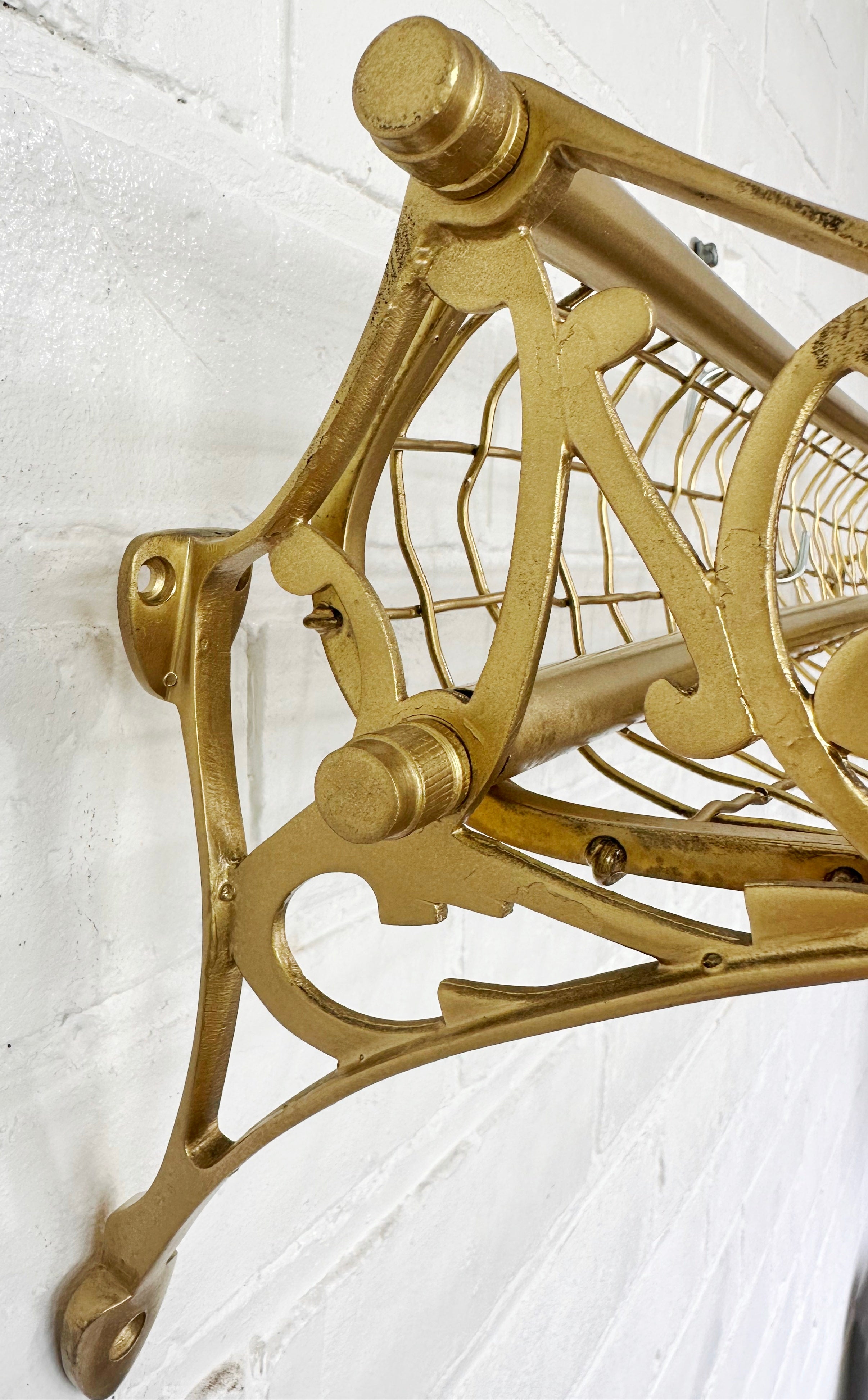 Vintage NSWR Railway Train Luggage Rack | Adelaide Clock