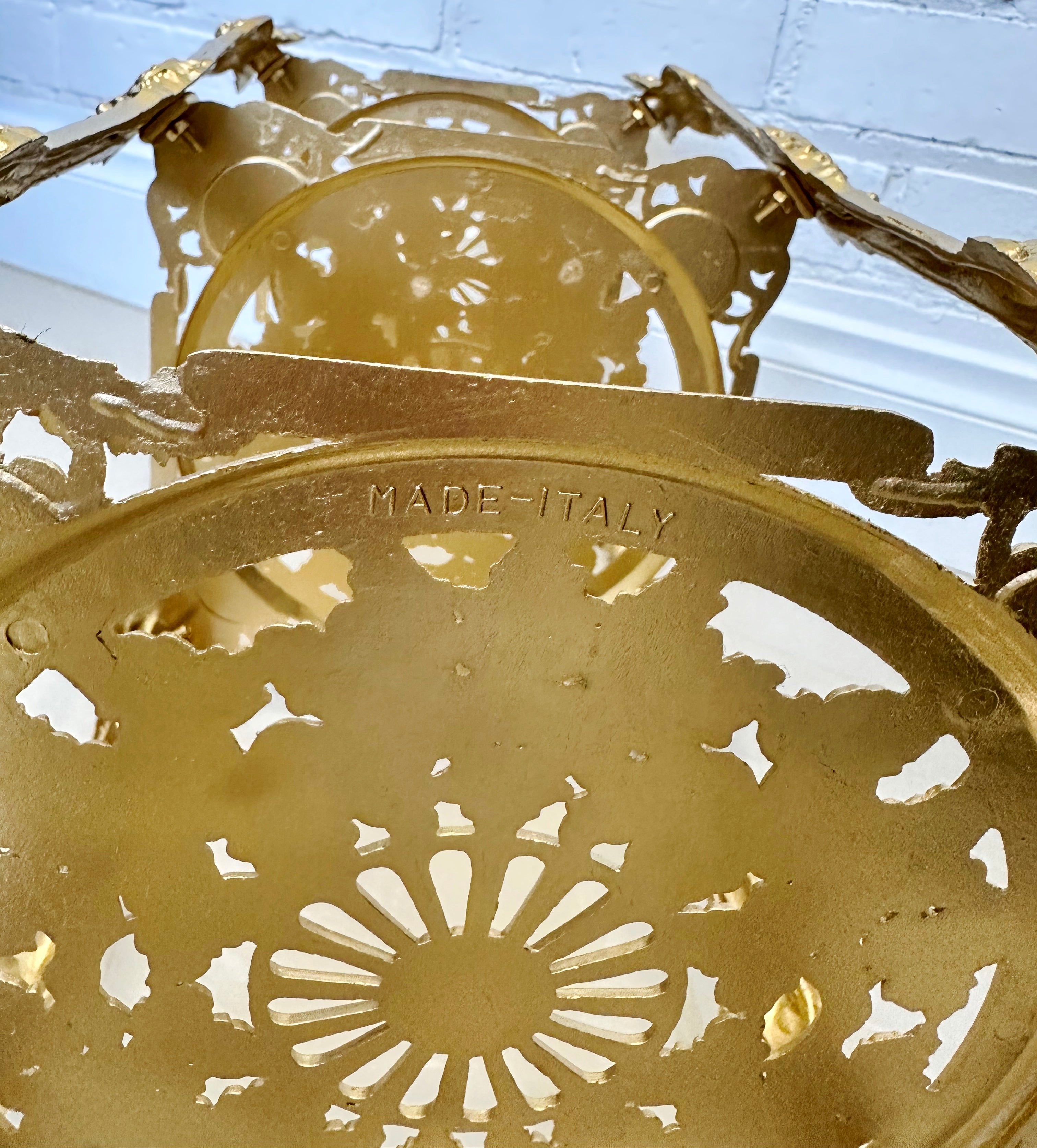 Vintage Cast Iron 3x Tier Gold Planter Stand | Adelaide Clocks