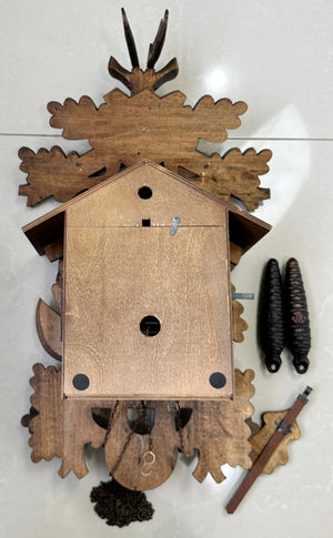 Vintage Black Forest Hunters Musical Bird Chime Cuckoo Wall Clock | Adelaide Clocks