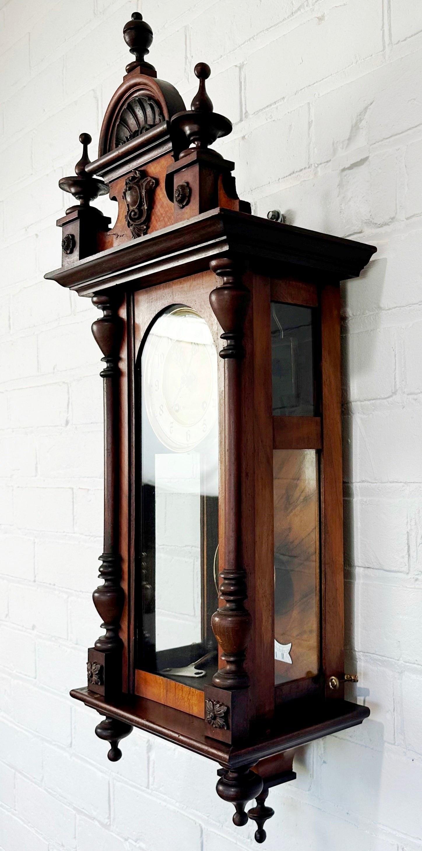 Antique L.F.S. Bim Bam Regulator Pendulum Strike Wall Clock | Adelaide Clocks