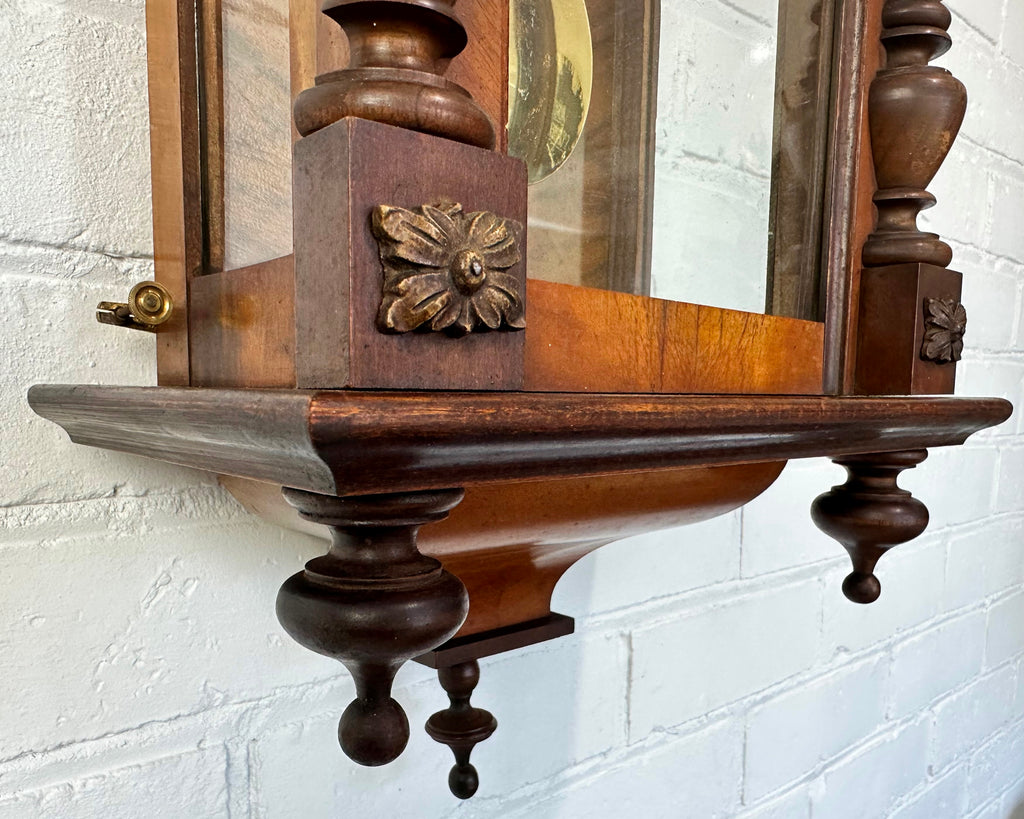 Antique L.F.S. Bim Bam Regulator Pendulum Strike Wall Clock | Adelaide Clocks
