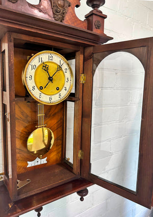 Antique L.F.S. Bim Bam Regulator Pendulum Strike Wall Clock | Adelaide Clocks
