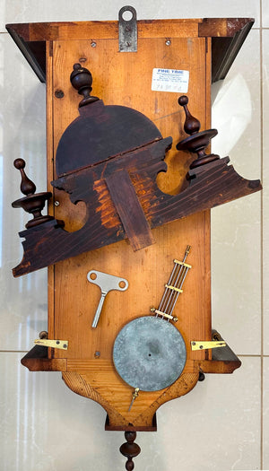 Antique L.F.S. Bim Bam Regulator Pendulum Strike Wall Clock | Adelaide Clocks