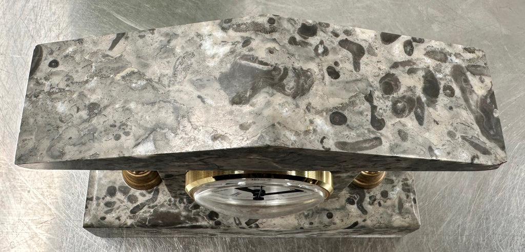 Vintage Marble Petite Mantel Clock with Hermle Quartz Mechanism | Adelaide Clocks