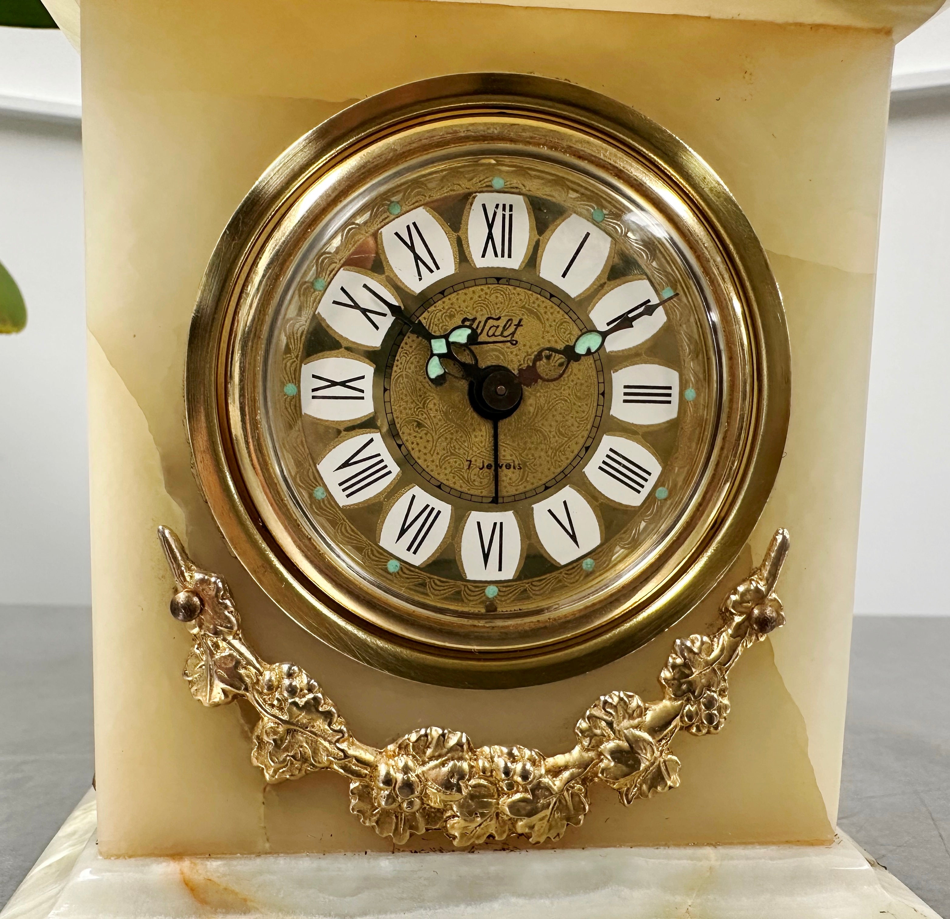 Vintage Walt Pakistan Onix Desk Alarm Desk Clock West Germany & Italy | Adelaide Clocks