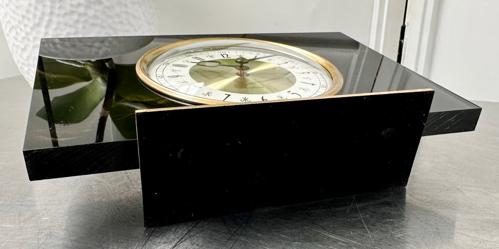 Vintage Black Marble Westclox Scotland Mantel Clock | Adelaide Clocks