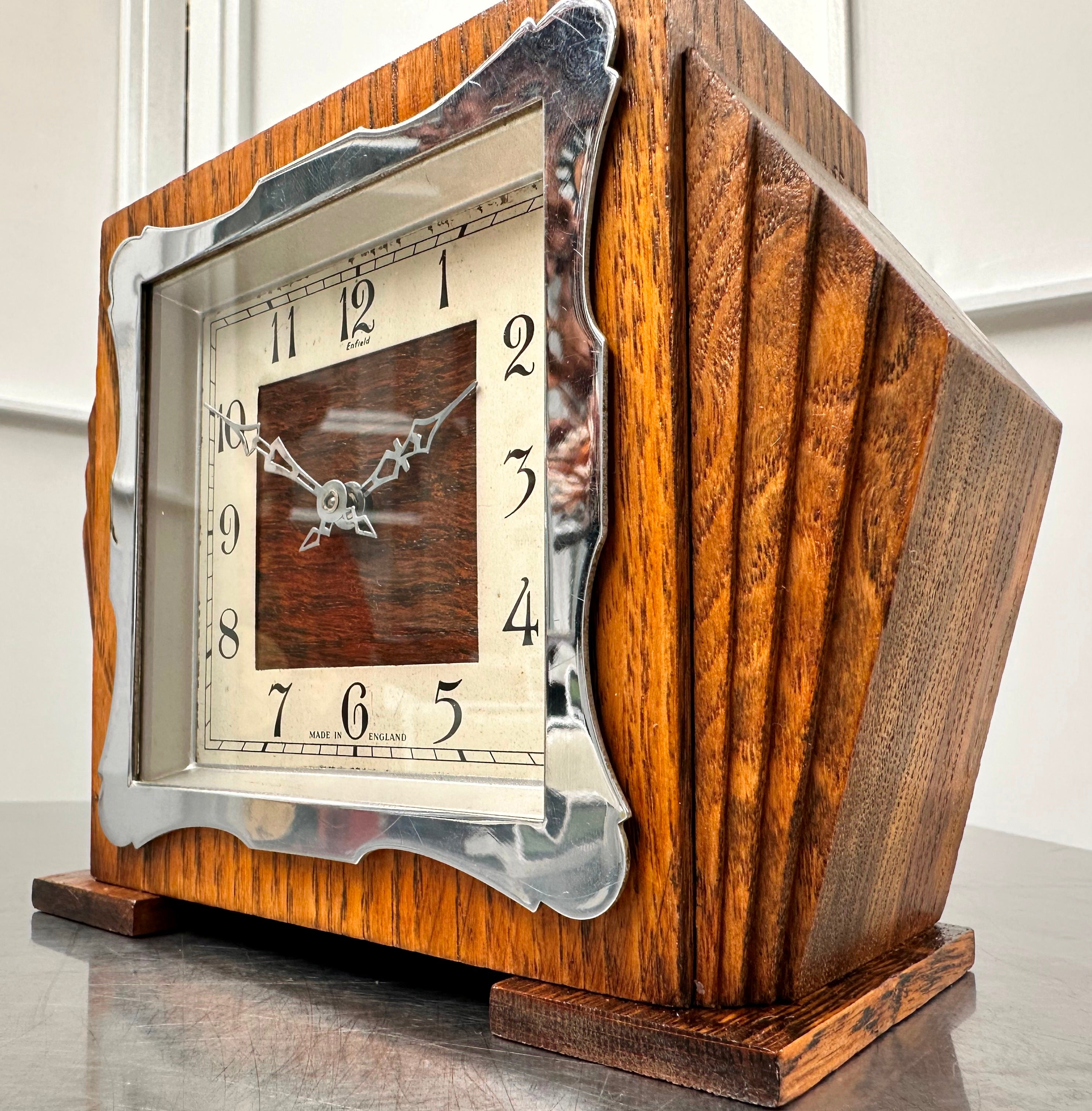 Vintage Art Deco ENFIELD ENGLAND Bedside Desk Clock | Adelaide Clocks