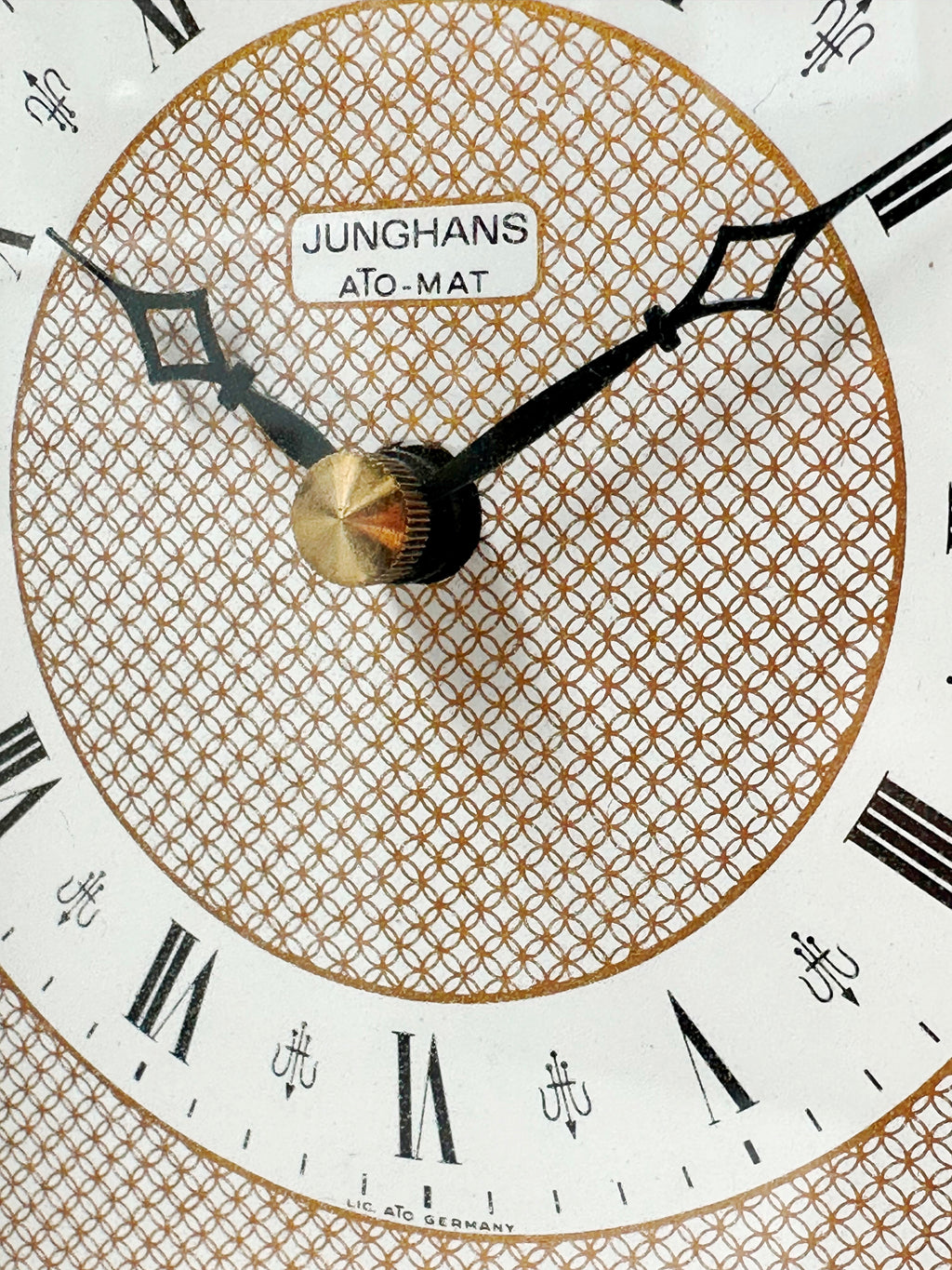 Vintage Junghans ATO-MAT Carriage Battery Desk Clock | Adelaide Clocks