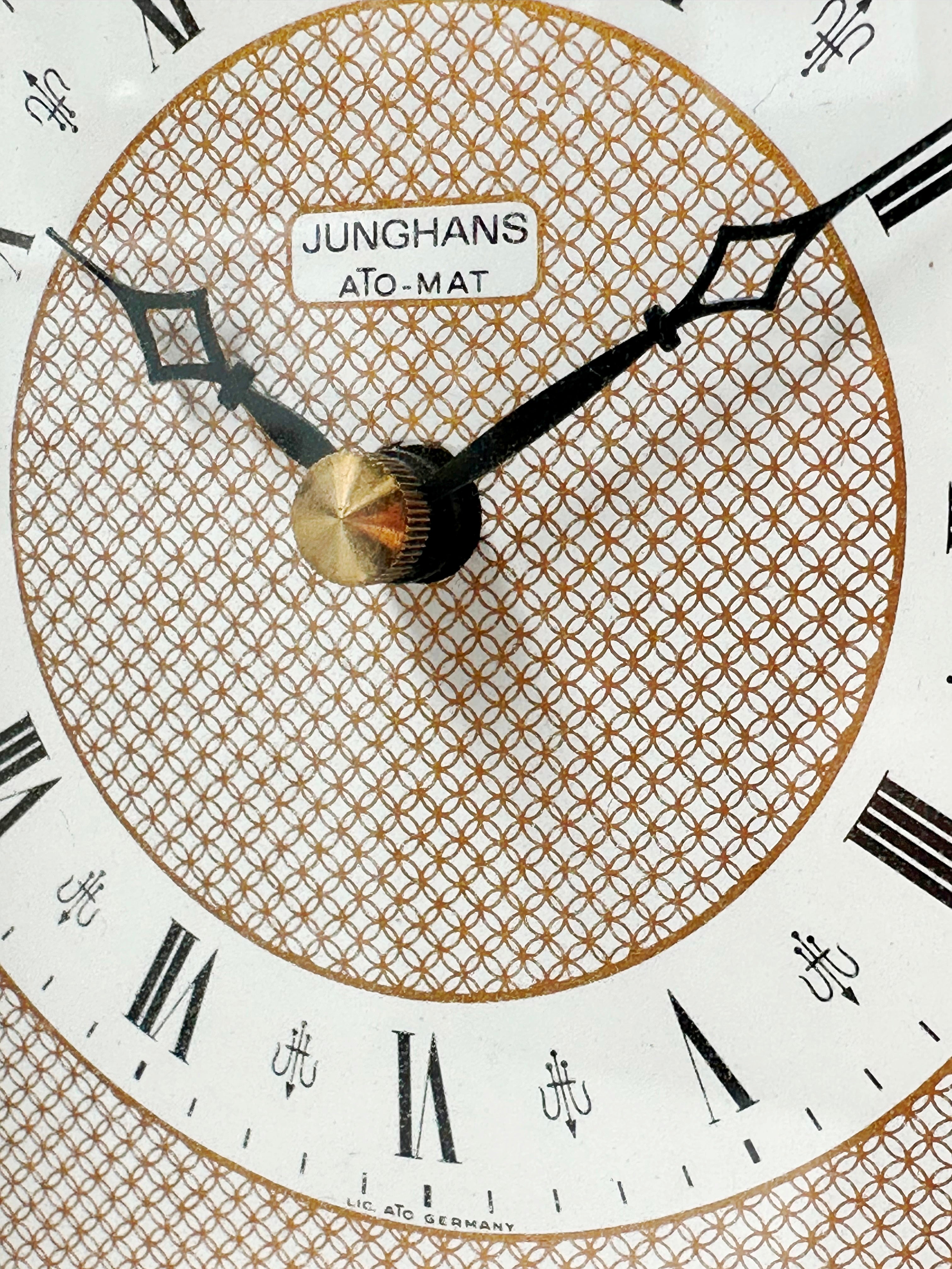 Vintage Junghans ATO-MAT Carriage Battery Desk Clock | Adelaide Clocks