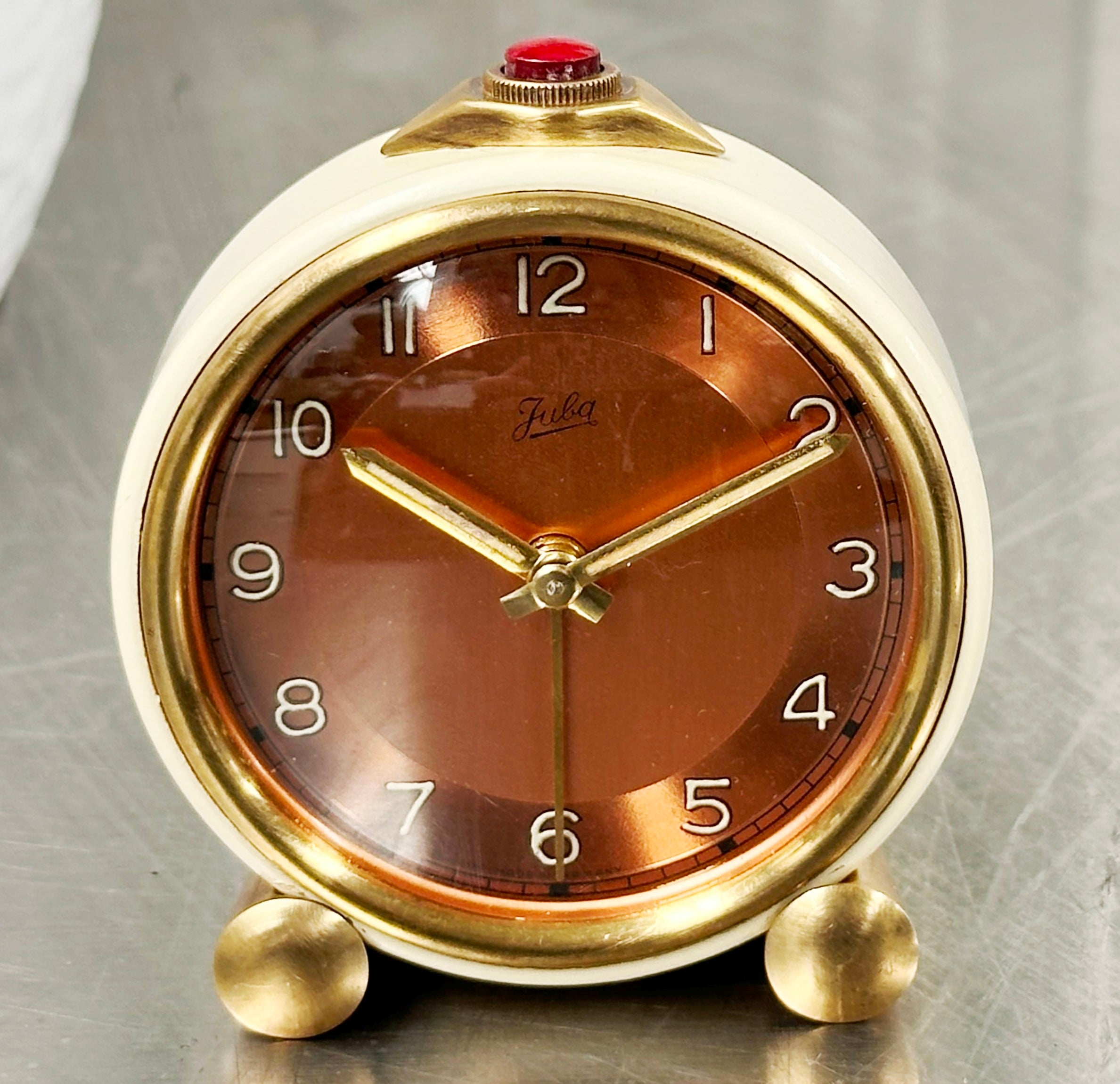 Vintage JUBA German Alarm Bedside Desk Clock | Adelaide Clocks